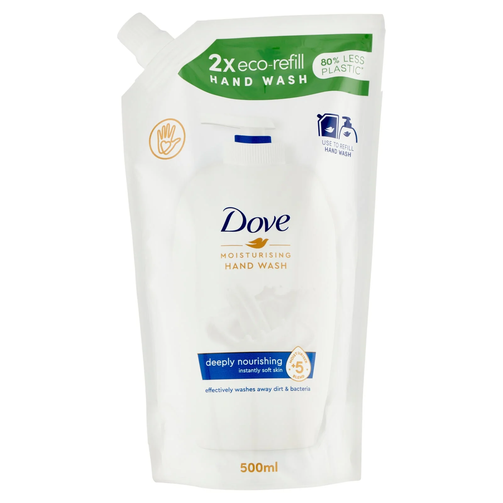 Dove Moisturising Hand Wash deeply nourishing Ricarica 500 ml - Image 4