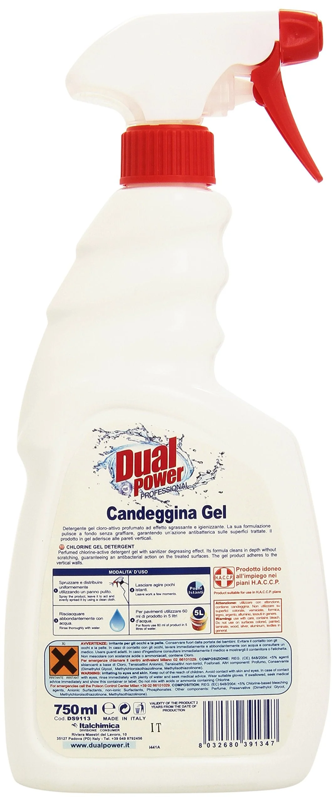 Dual Power - Candeggina Gel Sgrassatore Ultra Base - 750ml - Image 2