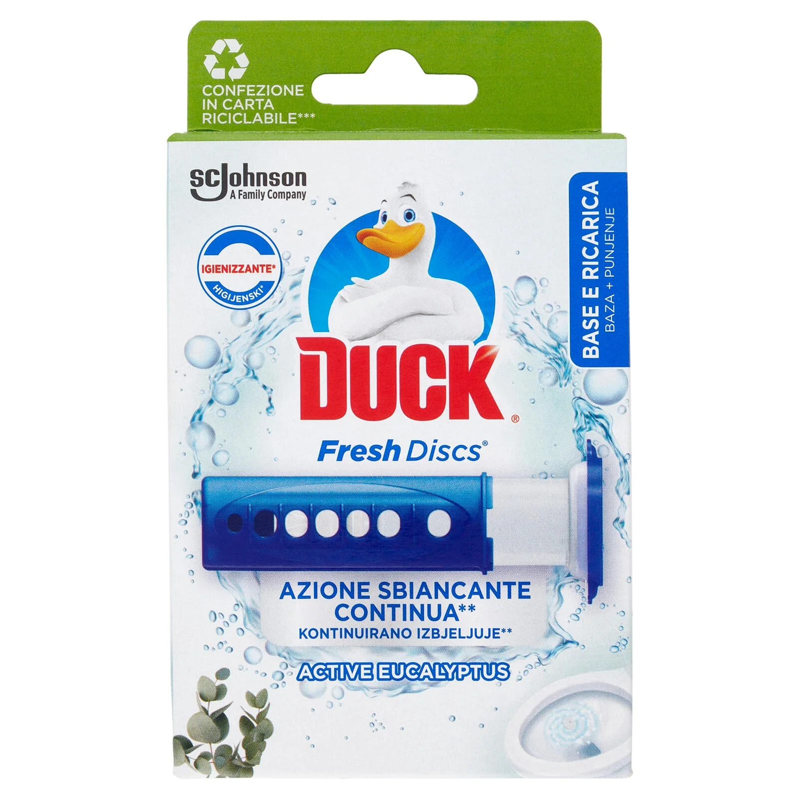 Duck Fresh Discs - Base per Dischi Gel Igienizzanti WC, Fragranza Eucalipto 36ml - Image 2