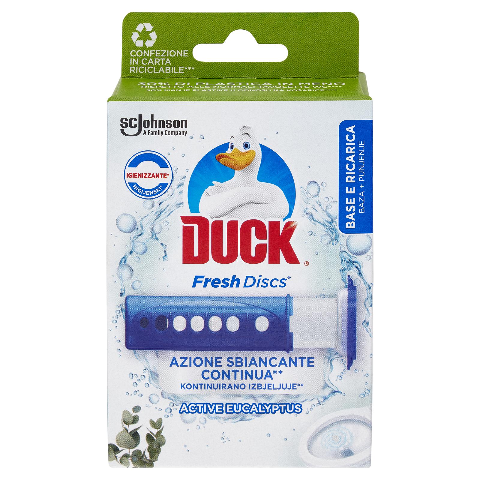 Duck Fresh Discs - Base per Dischi Gel Igienizzanti WC, Fragranza Eucalipto 36ml - Image 4