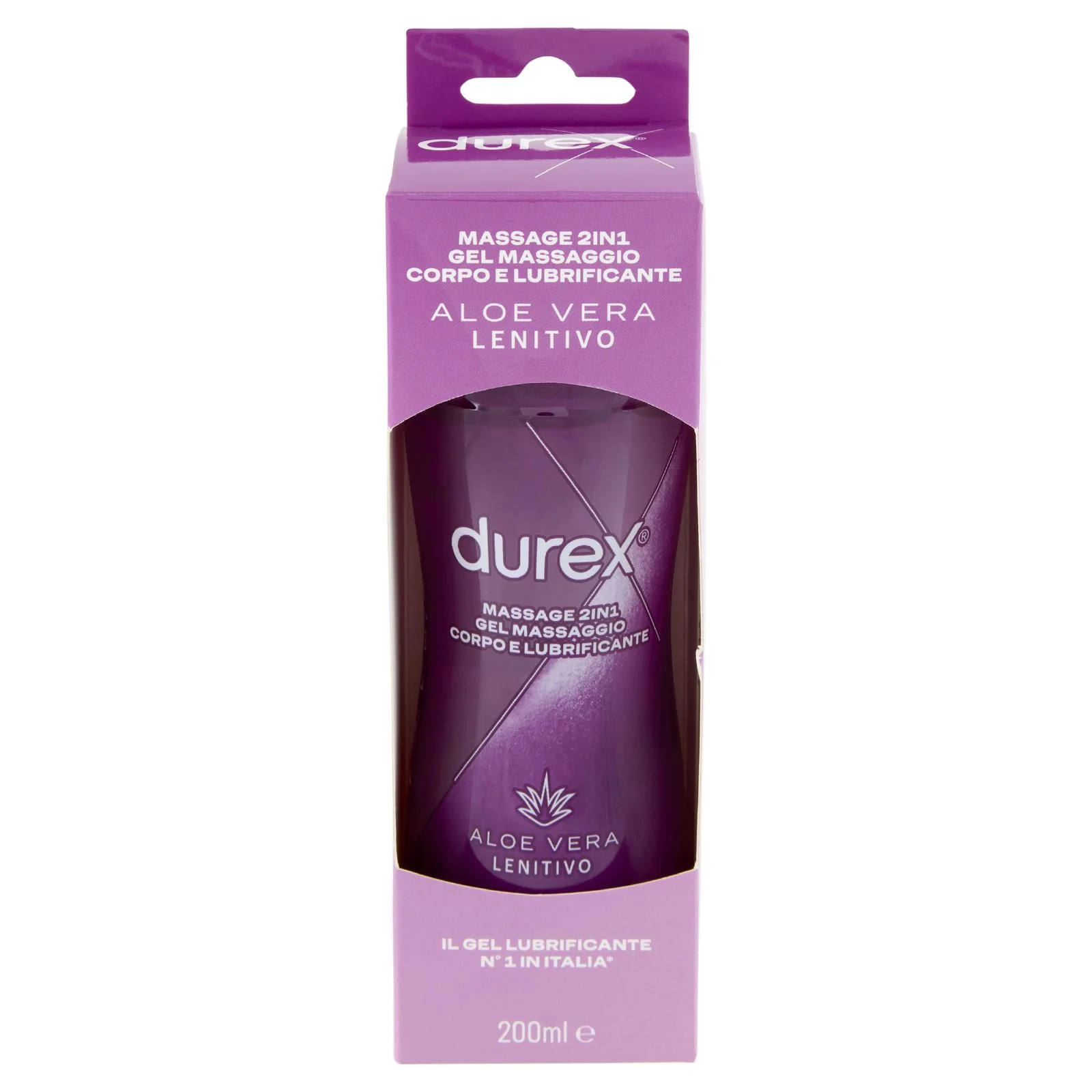 Durex Massage 2 in 1, Gel Lubrificante Intimo a Base Acqua e Gel per Massaggi, con Aloe Vera, 200 ml - Image 3