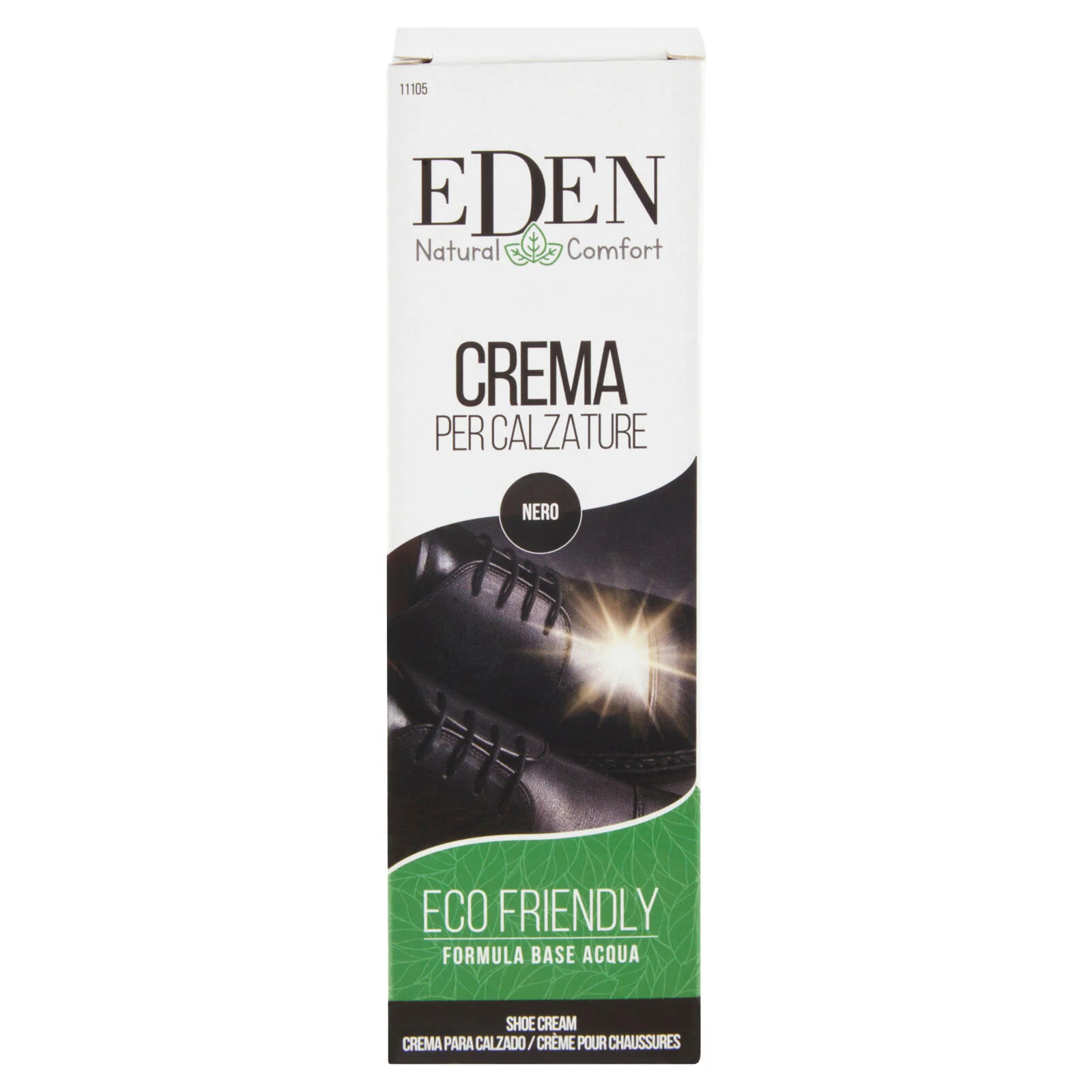 Eden Natural Comfort Crema per Calzature Nero 50 ml - Image 2