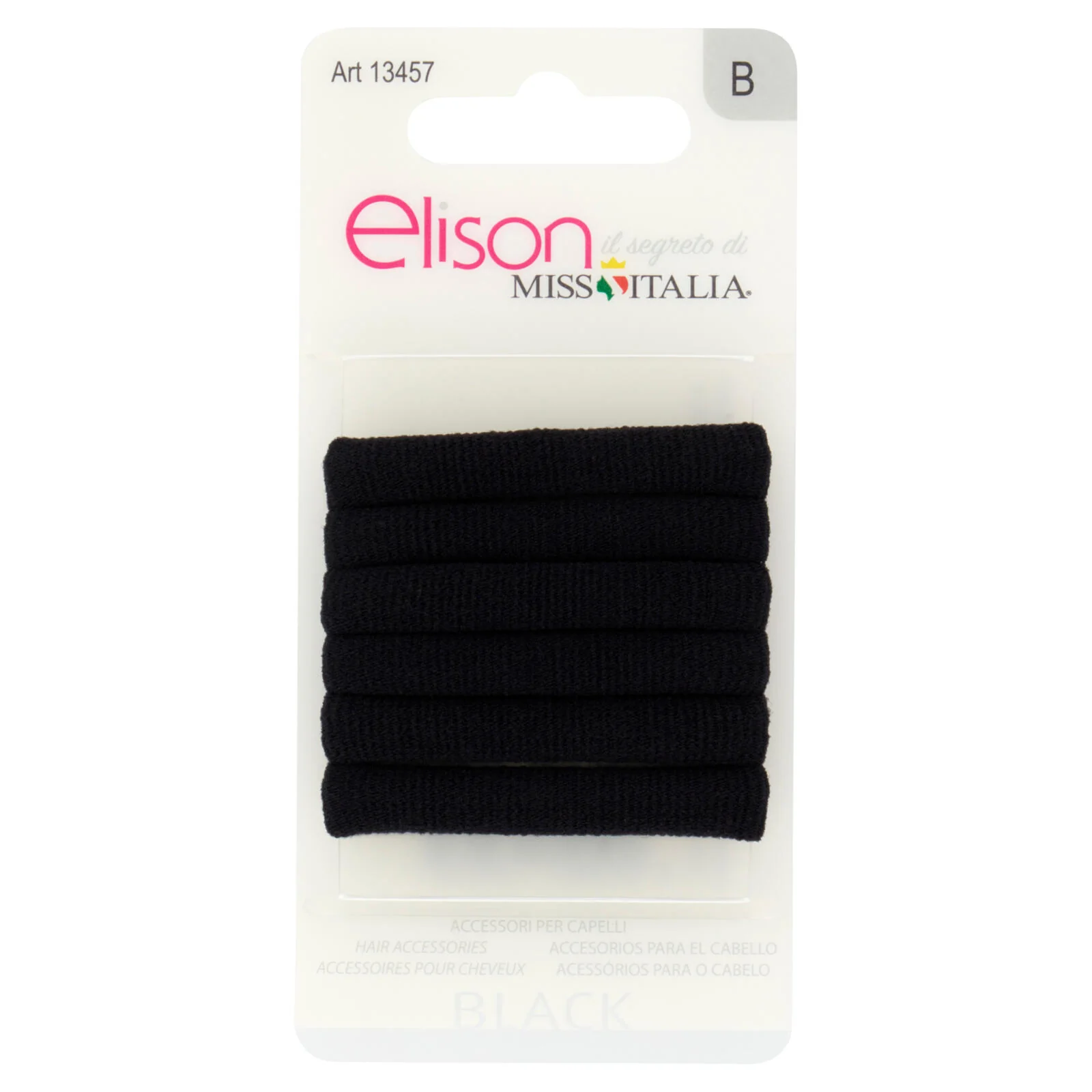 elison Accessori per Capelli Black 6 pz