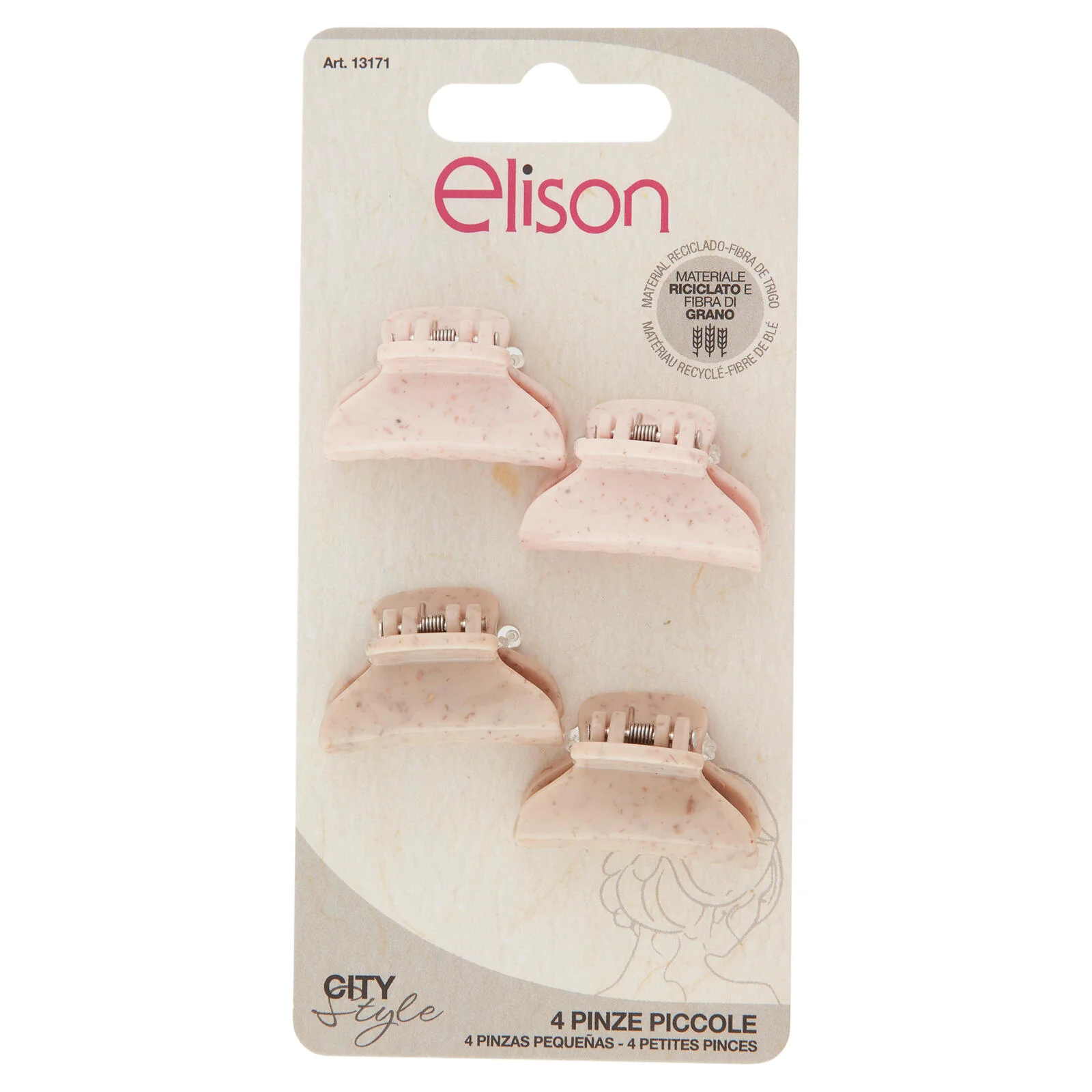 elison City Style Pinze Piccole Natural 4 pz