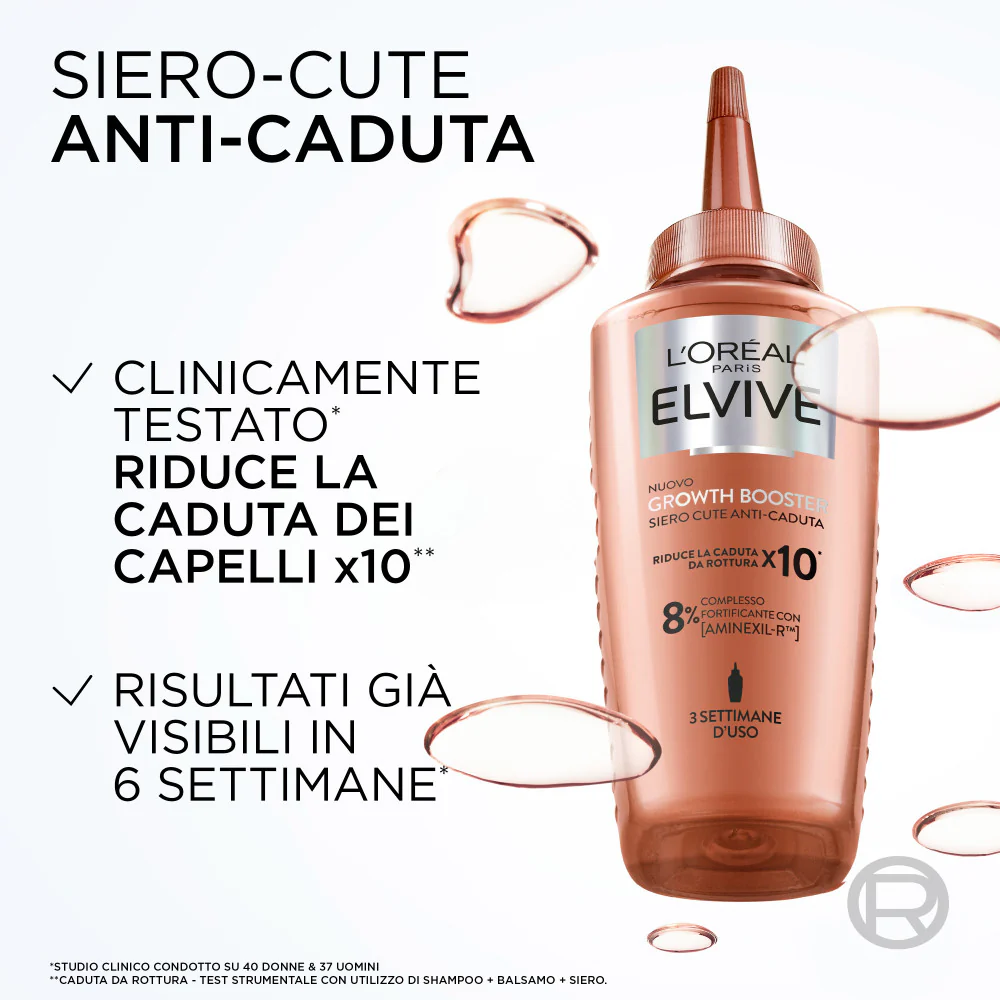 Elvive Growth Booster Siero Cute Anti-Caduta senza risciacquo con complesso fortificante con [Aminexil-R™] per capelli tendenti a caduta e a rottura - Image 3