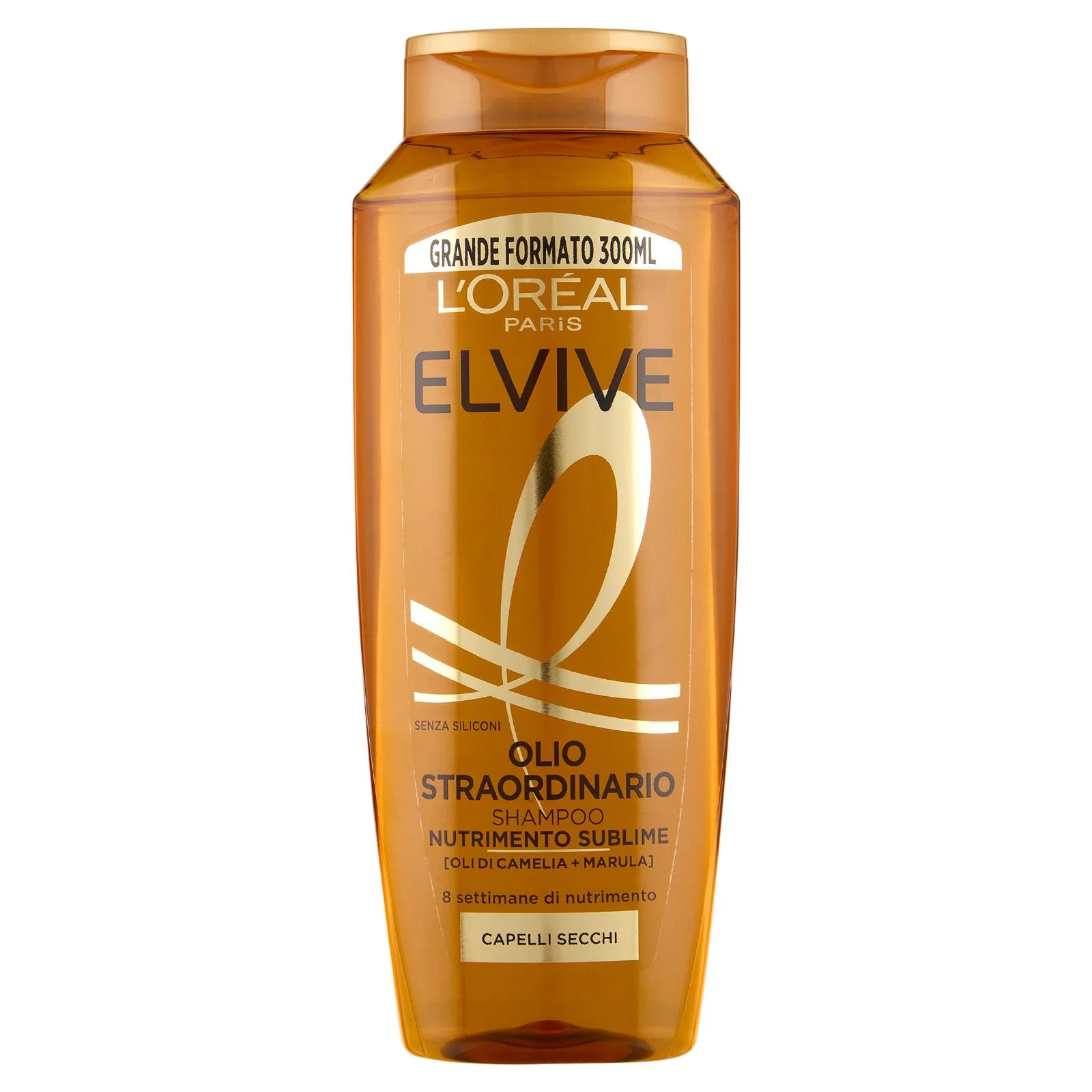 Elvive Olio Straordinario Shampoo Nutrimento Sublime, per Capelli Secchi 300 ml