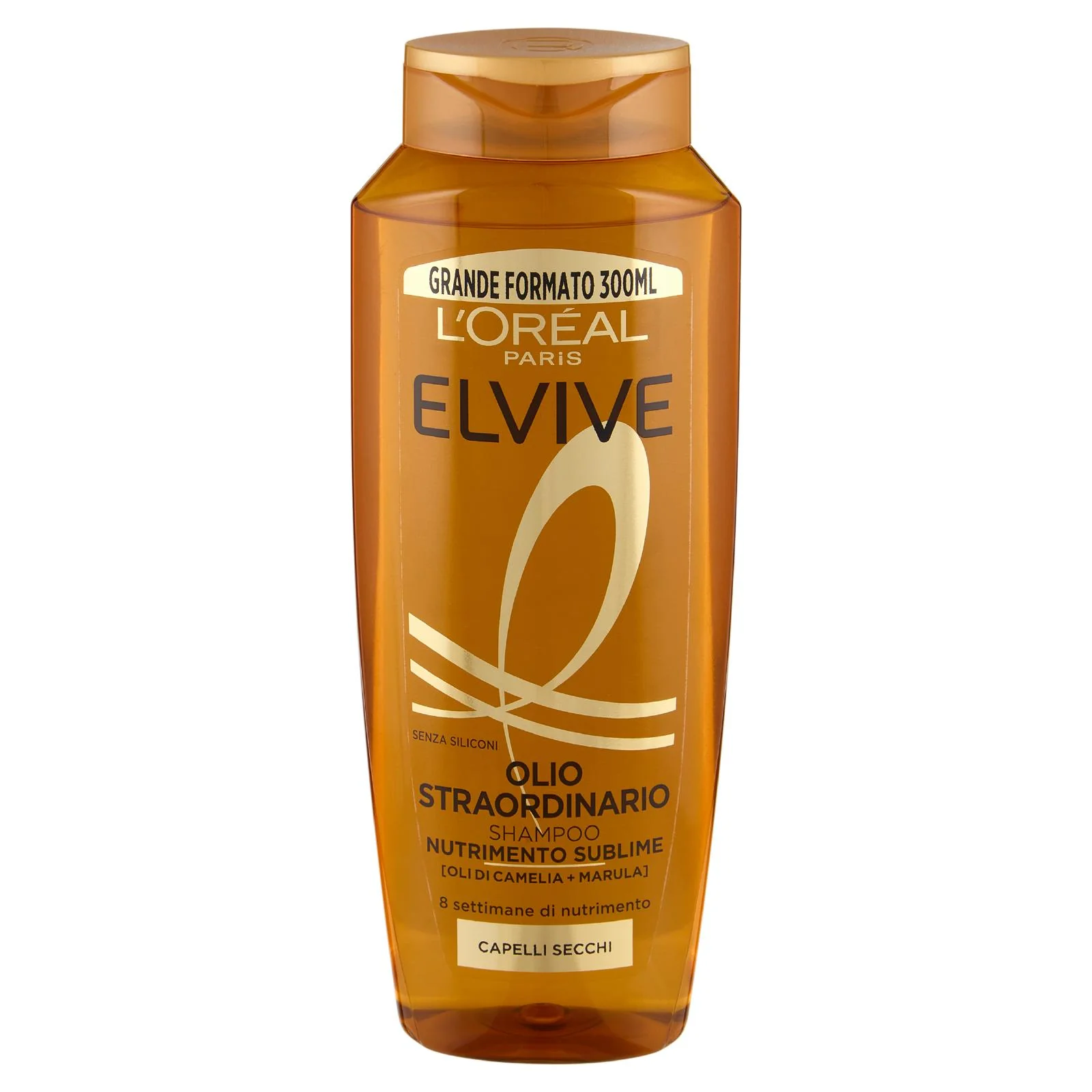 Elvive Olio Straordinario Shampoo Nutrimento Sublime, per Capelli Secchi 300 ml - Image 2
