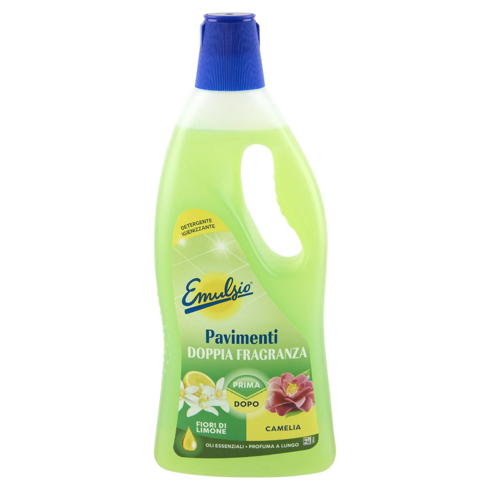 Emulsio Detergente Igienizzante Pavimenti Doppia Fragranza Fiori di Limone Camelia 750 ml - Image 4