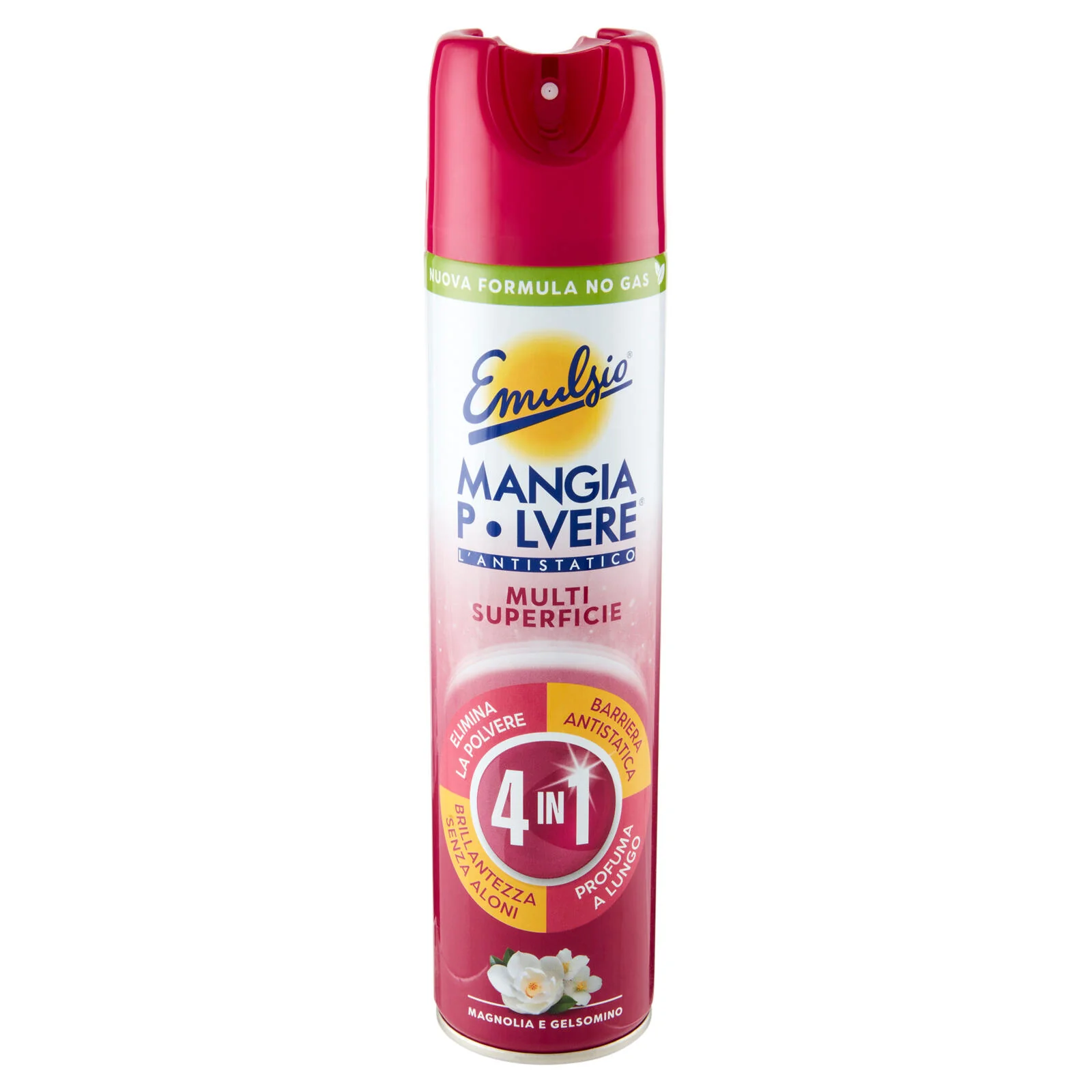 Emulsio Mangia Polvere l'Antistatico Multi Superficie 4 in 1 Magnolia e Gelsomino 300 ml - Image 2