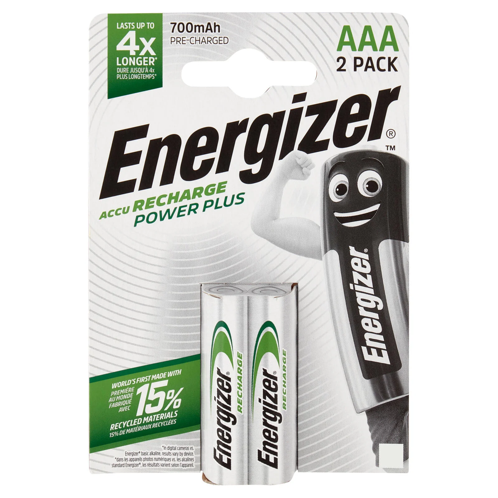 Energizer Accu Recharge Power Plus AAA 2 pz - Image 2