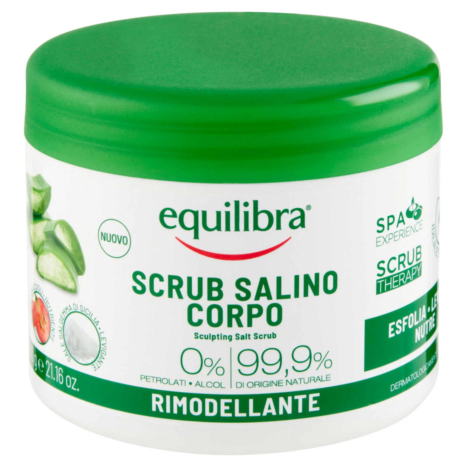 equilibra Scrub Salino Corpo Rimodellante 600 g - Image 2