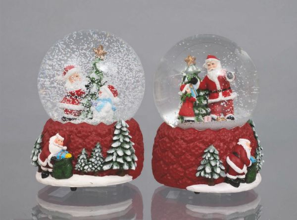 EUR SFERA VETRO ACQUA CM.14 BASE RESINA