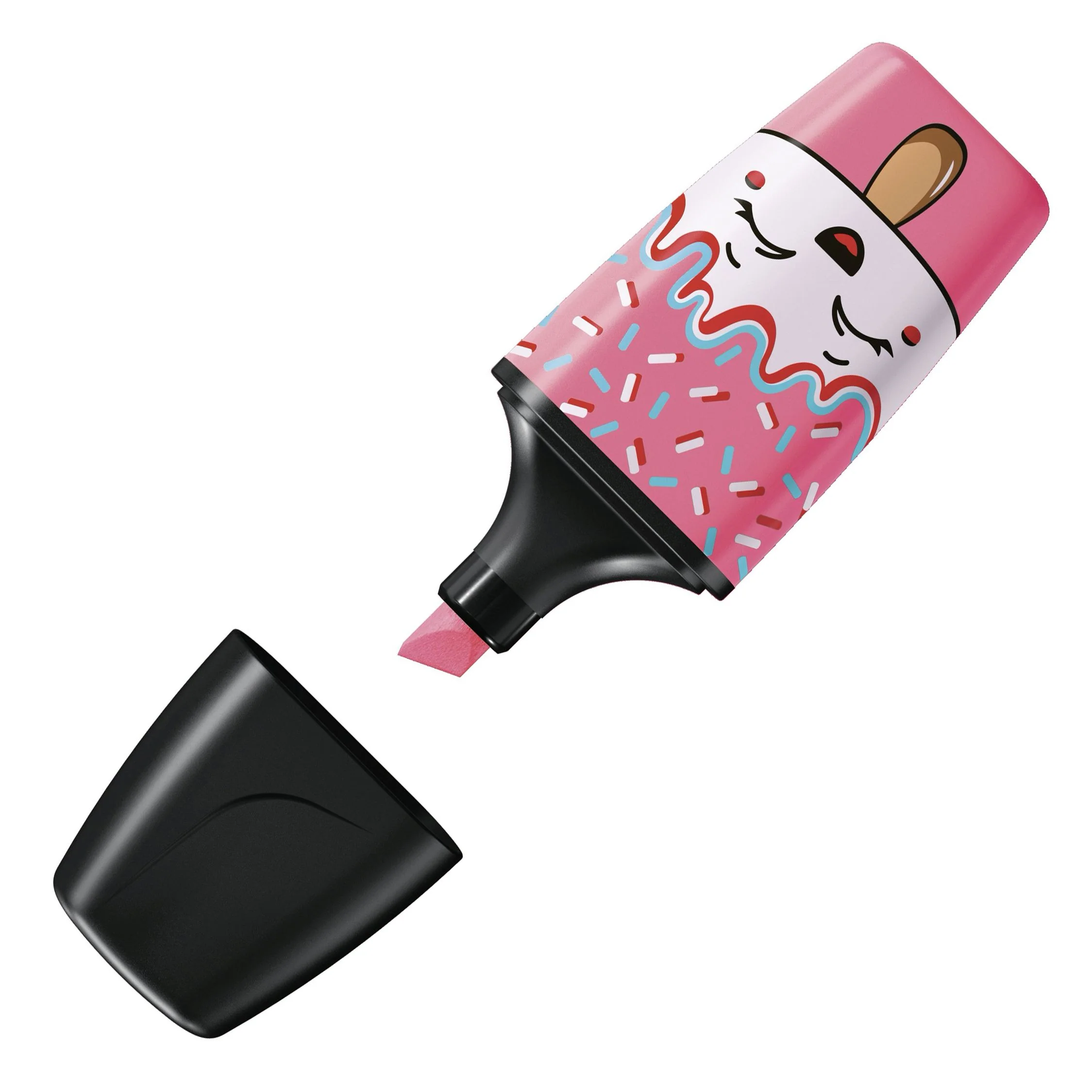 Evidenziatore - STABILO BOSS MINI Sweet Friends - Astuccio da 3 - Rosa, Giallo, Arancione - Image 3