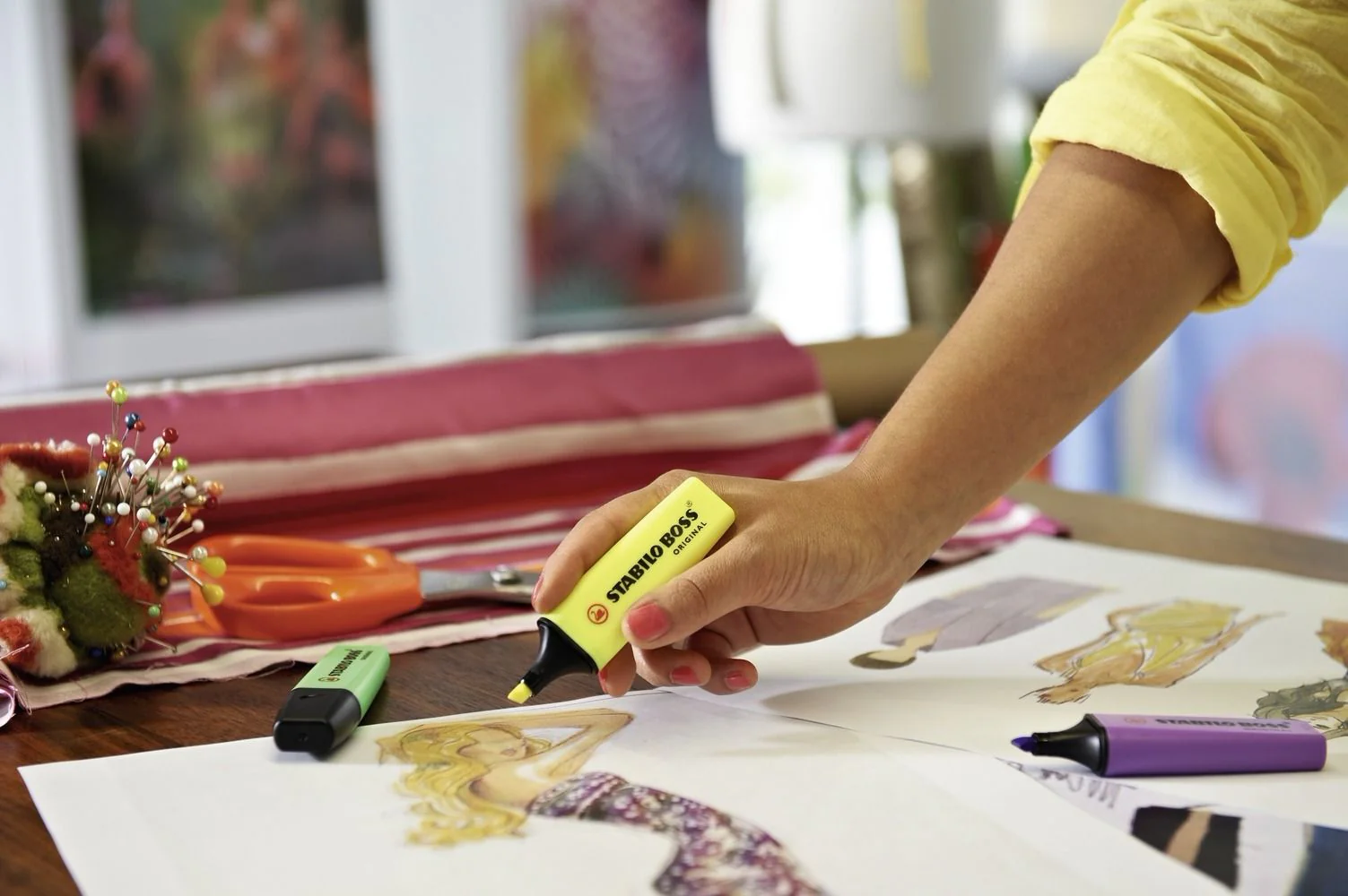 Evidenziatore - STABILO BOSS ORIGINAL - Giallo - Image 3