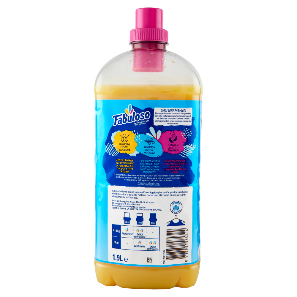 Fabuloso - Ammorbidente Concentrato Profumato Vaniglia - 1,9 L - Image 3