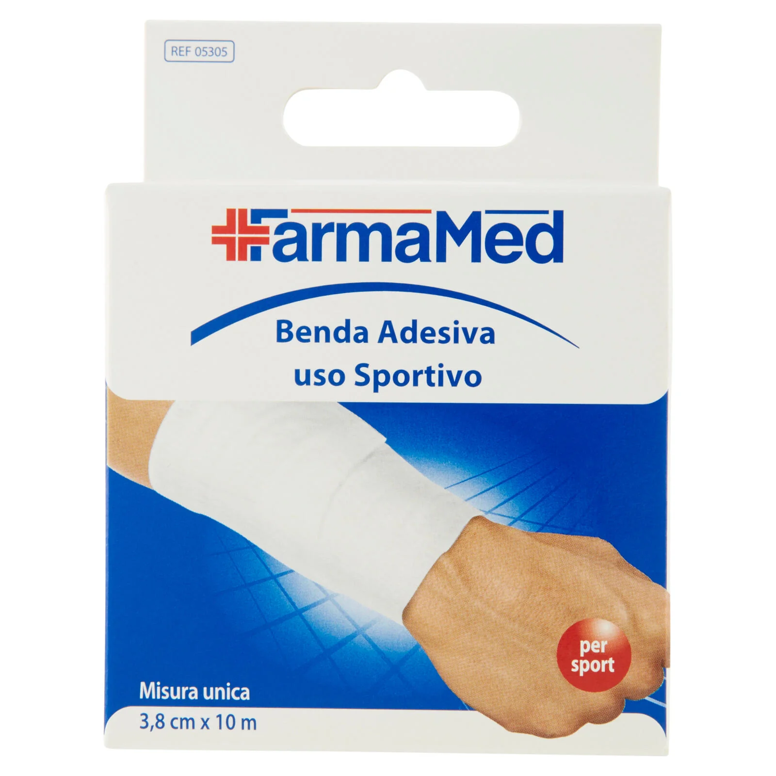 FarmaMed Benda Adesiva uso Sportivo Misura unica 3,8 cm x 10 m