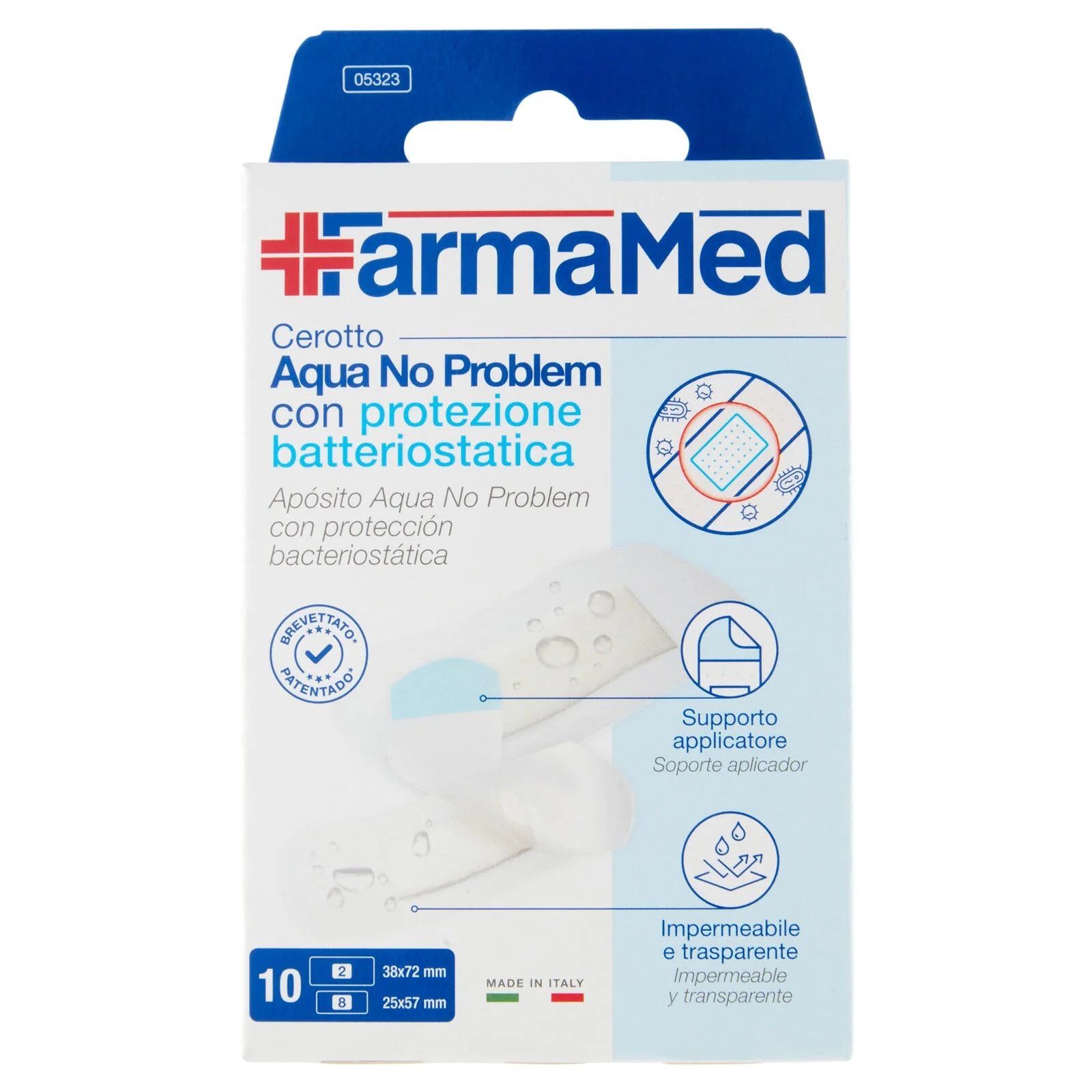 FarmaMed Cerotto Aqua No Problem con protezione batteriostatica 10 pz - Image 3