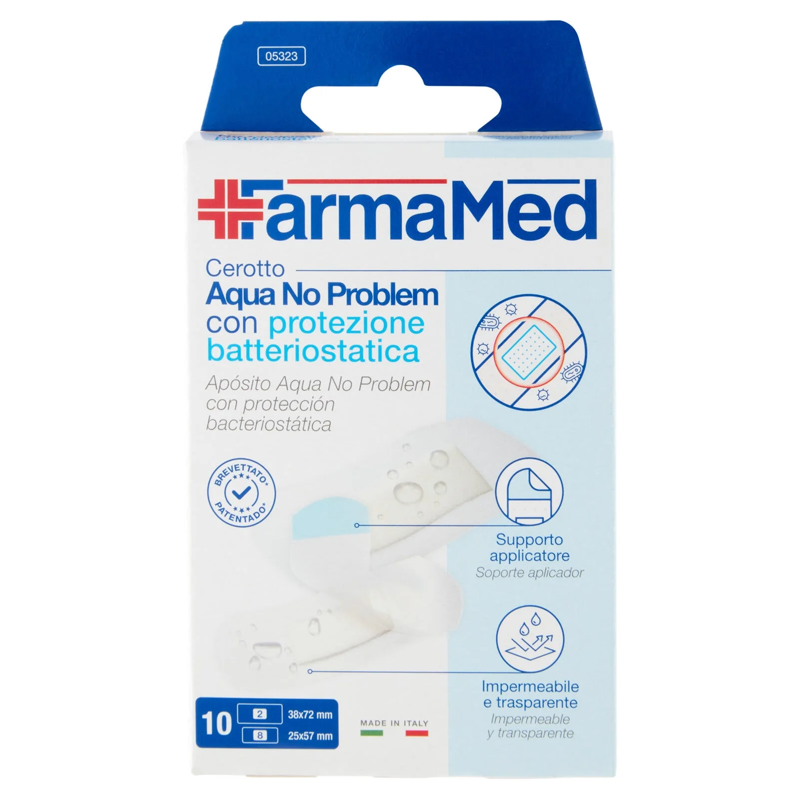 FarmaMed Cerotto Aqua No Problem con protezione batteriostatica 10 pz - Image 4