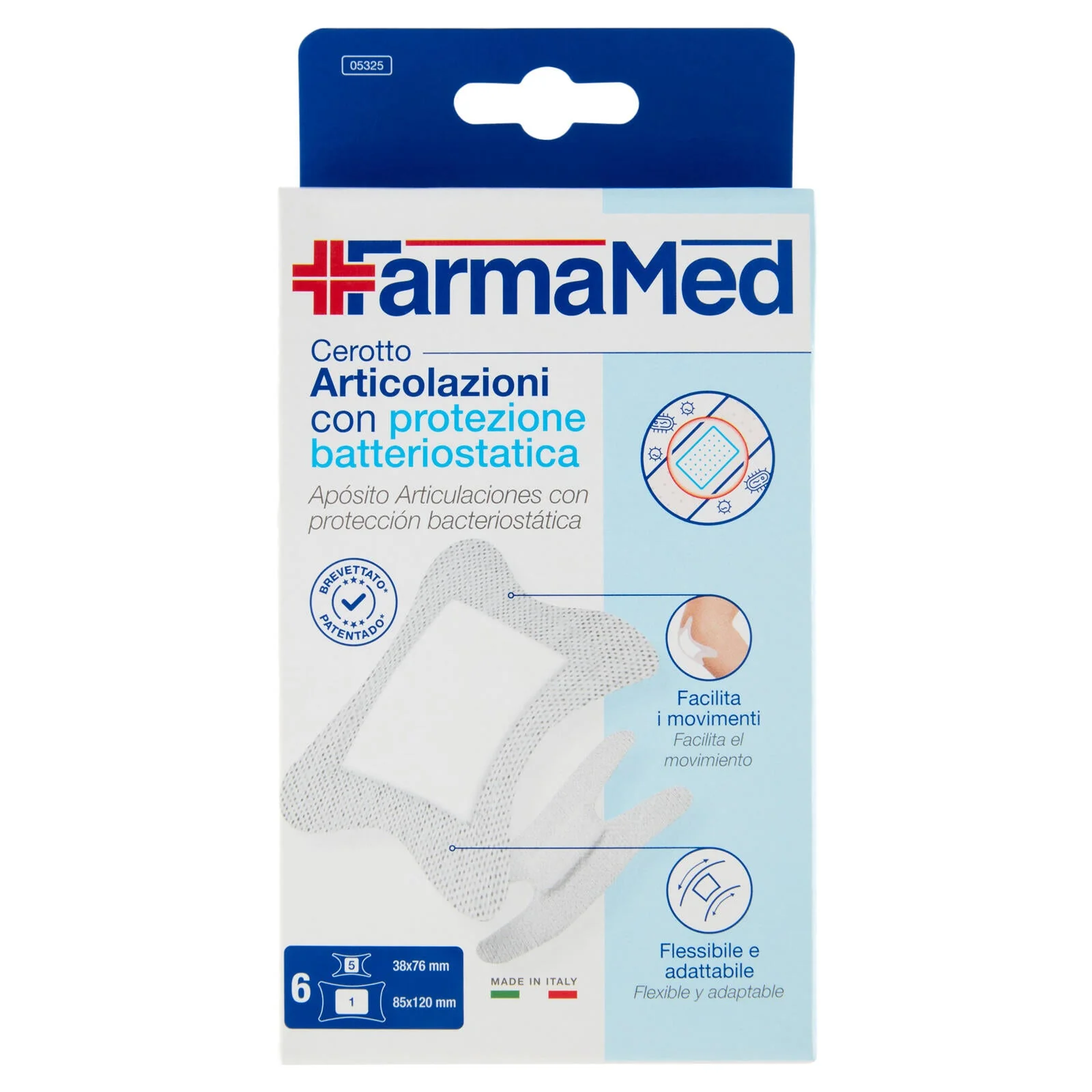 FarmaMed Cerotto Articolazioni con protezione batteriostatica 6 pz - Image 3