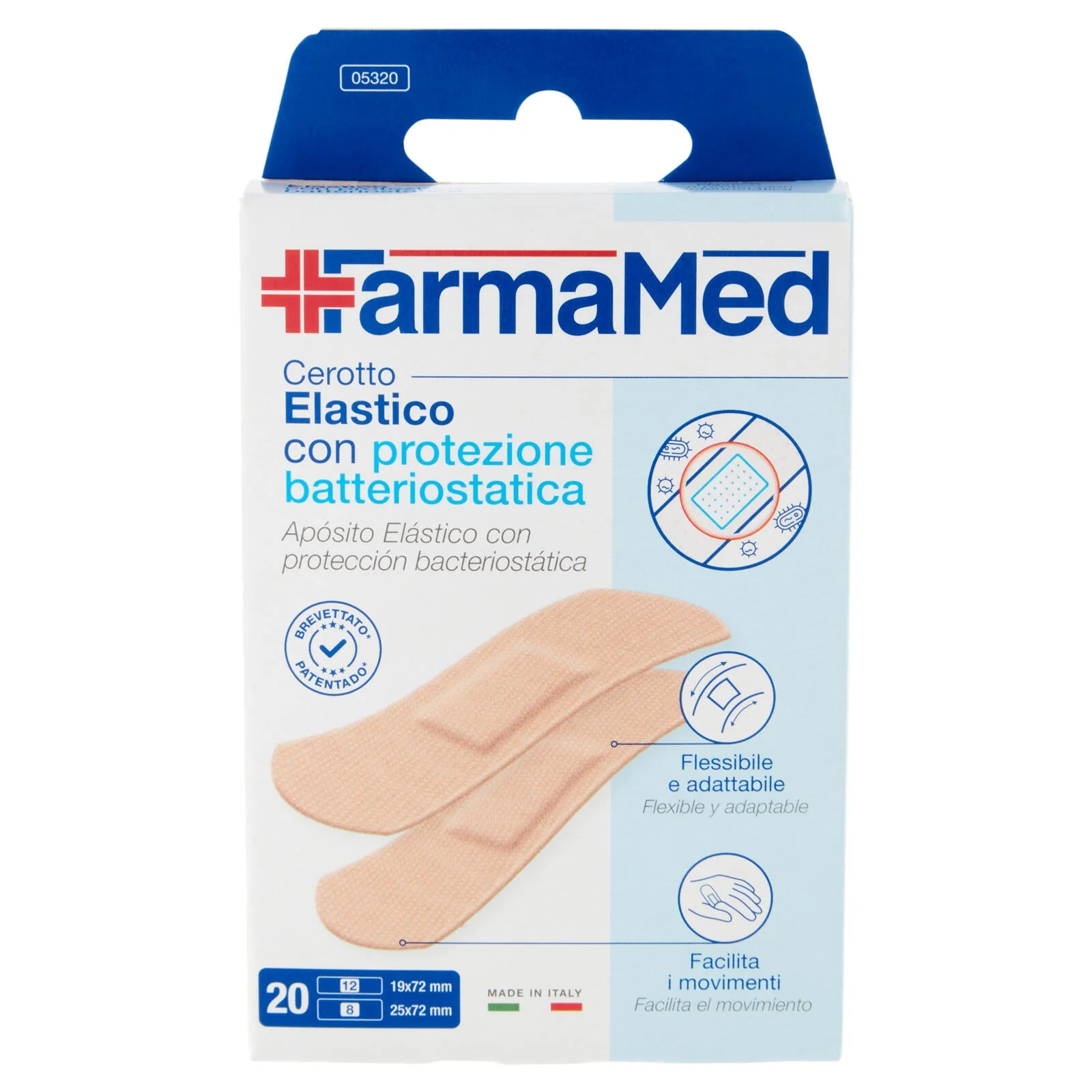 FarmaMed Cerotto Elastico con protezione batteriostatica 20 pz - Image 2