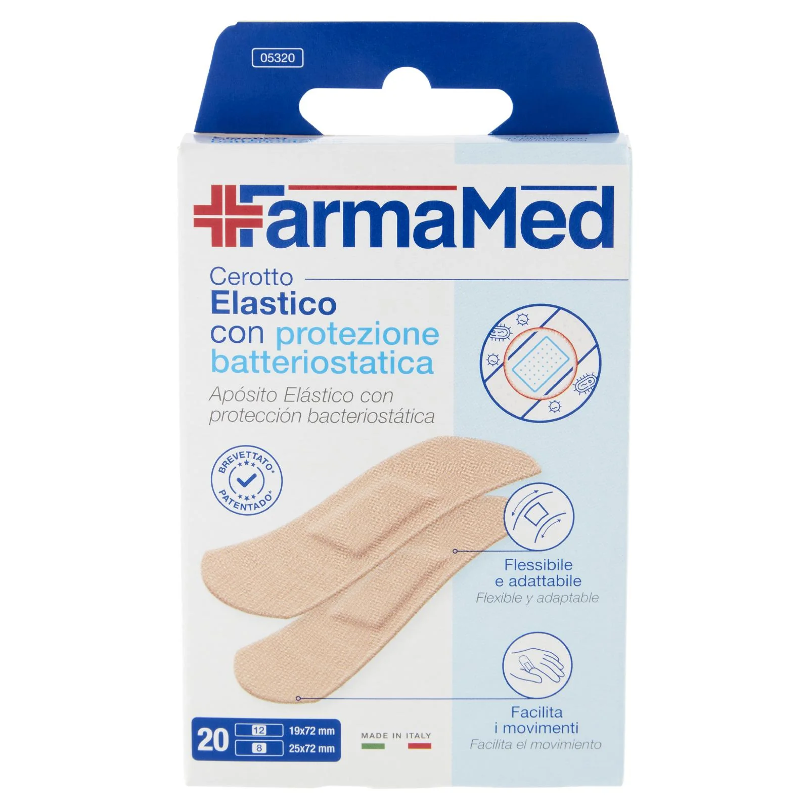 FarmaMed Cerotto Elastico con protezione batteriostatica 20 pz - Image 3