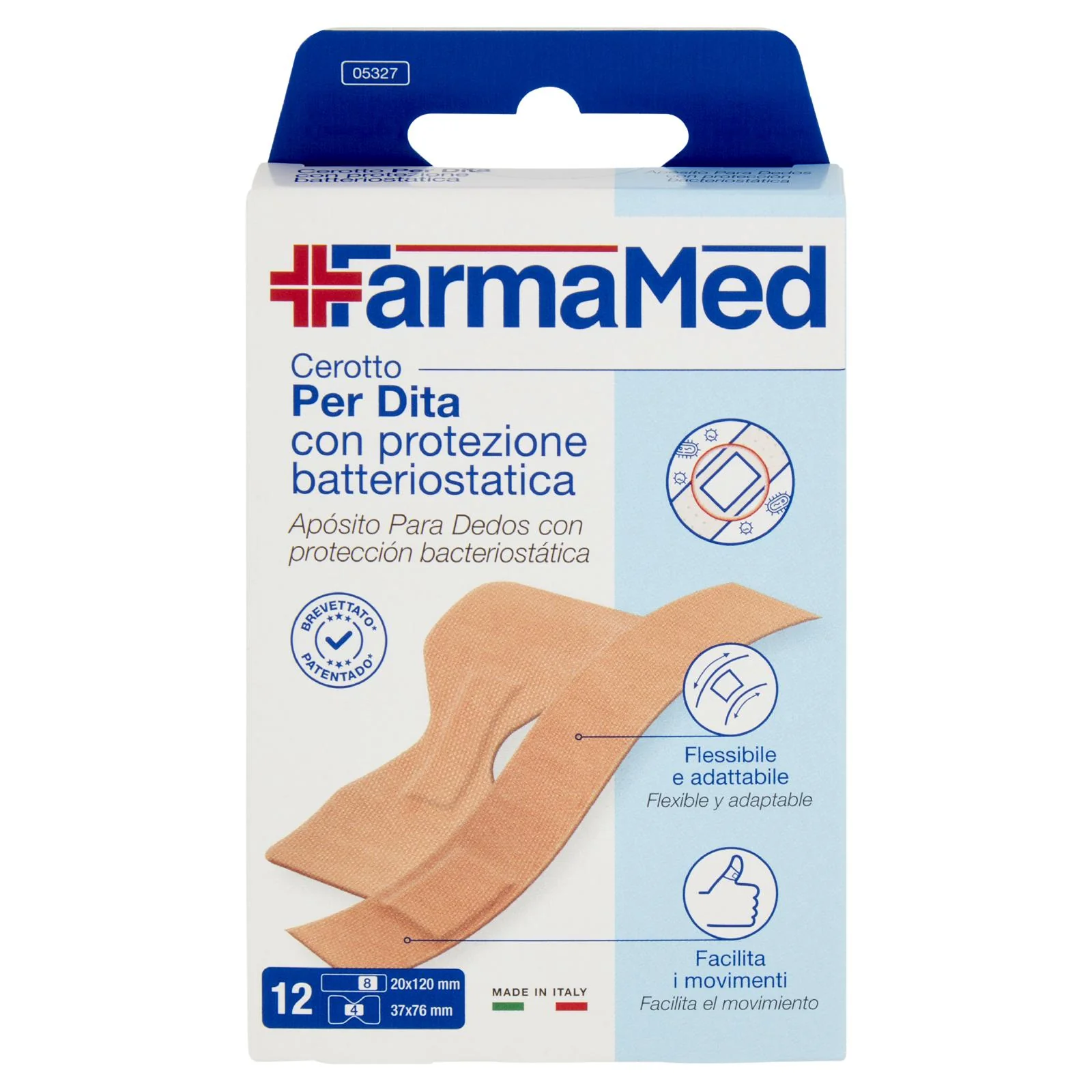 FarmaMed Cerotto per Dita con protezione batteriostatica 12 pz - Image 3
