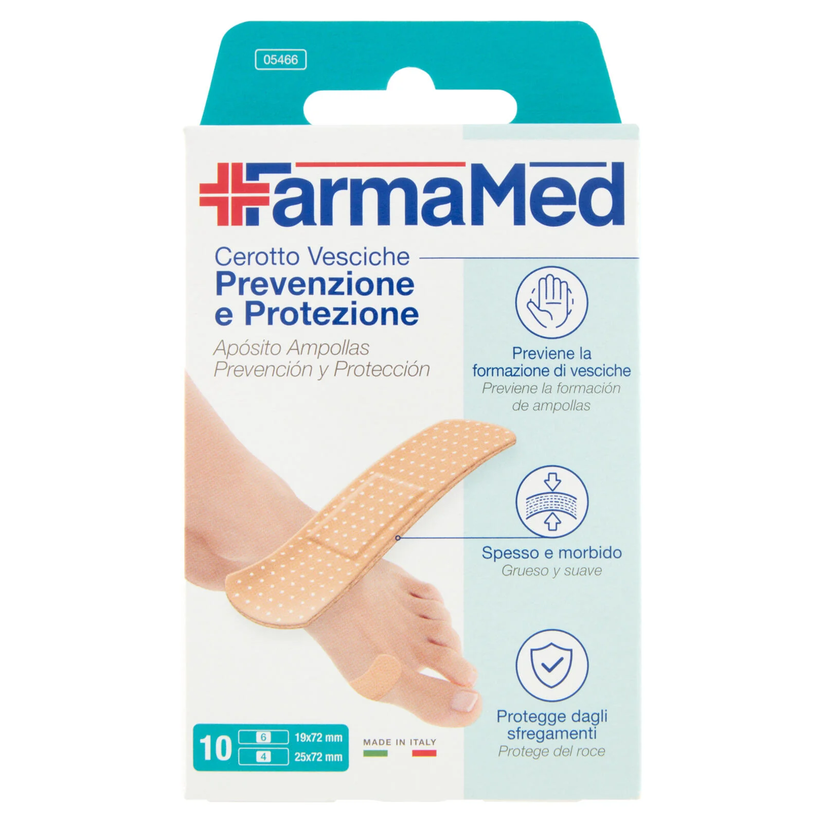 FarmaMed Cerotto Vesciche Prevenzione e Protezione 10 pz