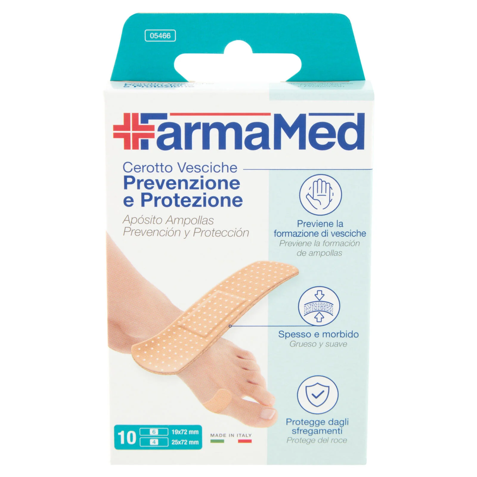FarmaMed Cerotto Vesciche Prevenzione e Protezione 10 pz - Image 2