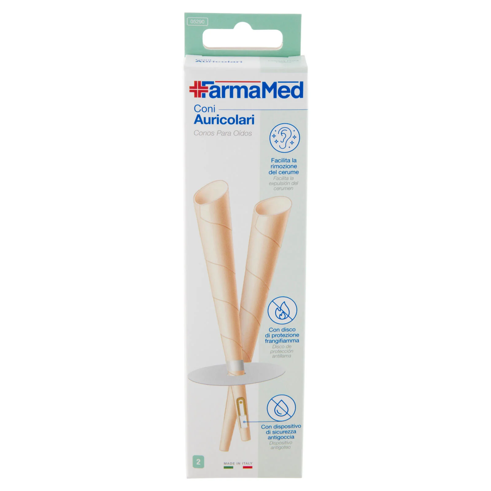 FarmaMed Coni Auricolari 2 pz - Image 2