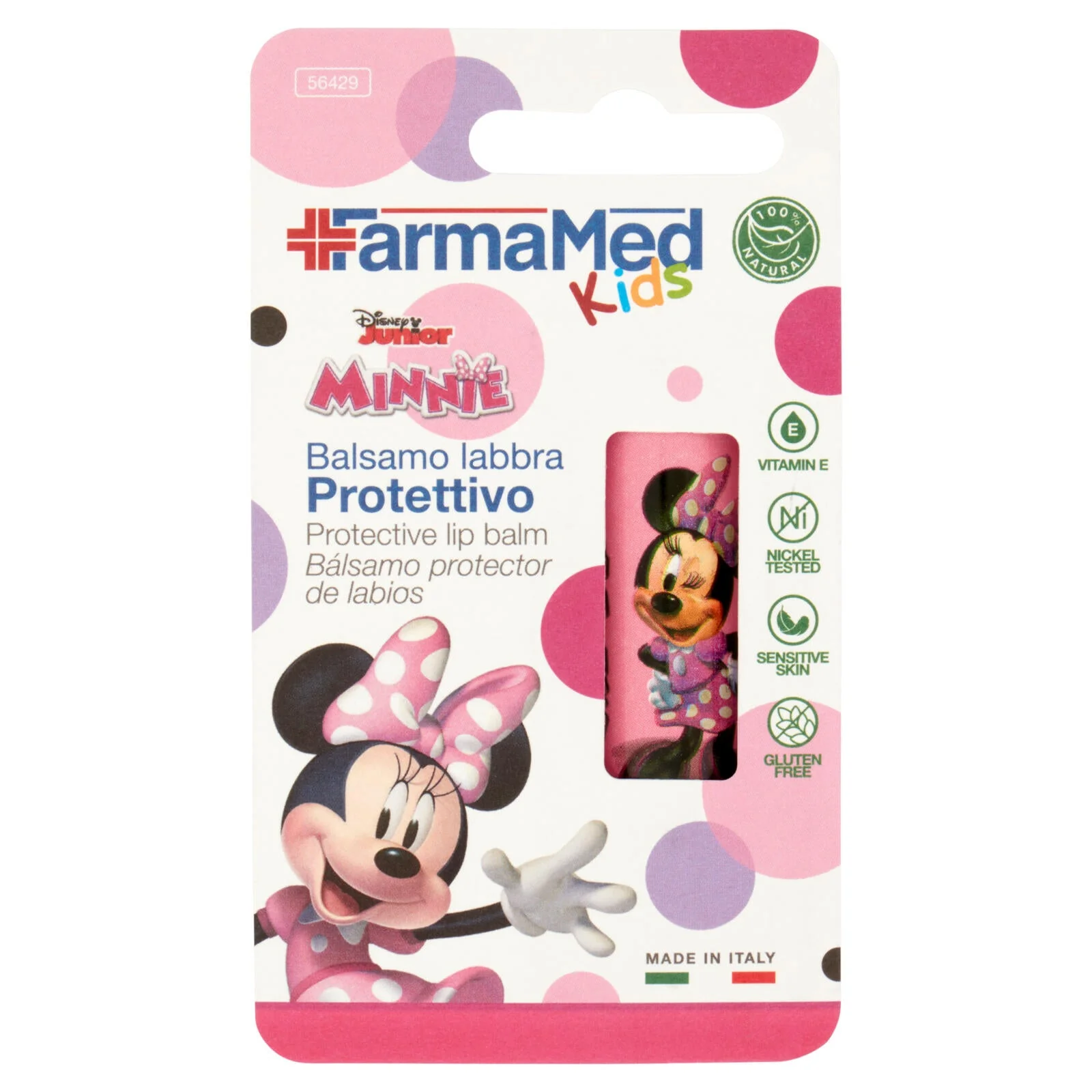 FarmaMed Kids Disney Junior Minnie Balsamo Labbra Protettivo 5,5 ml - Image 2