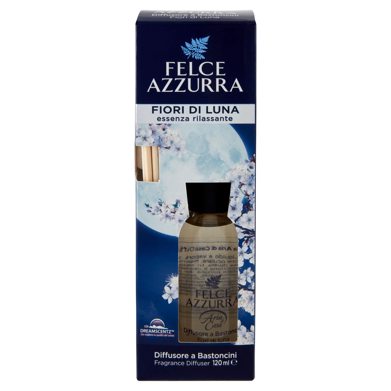 Felce Azzurra Aria di Casa Fiori di Luna Diffusore a Bastoncini 120 ml - Image 2