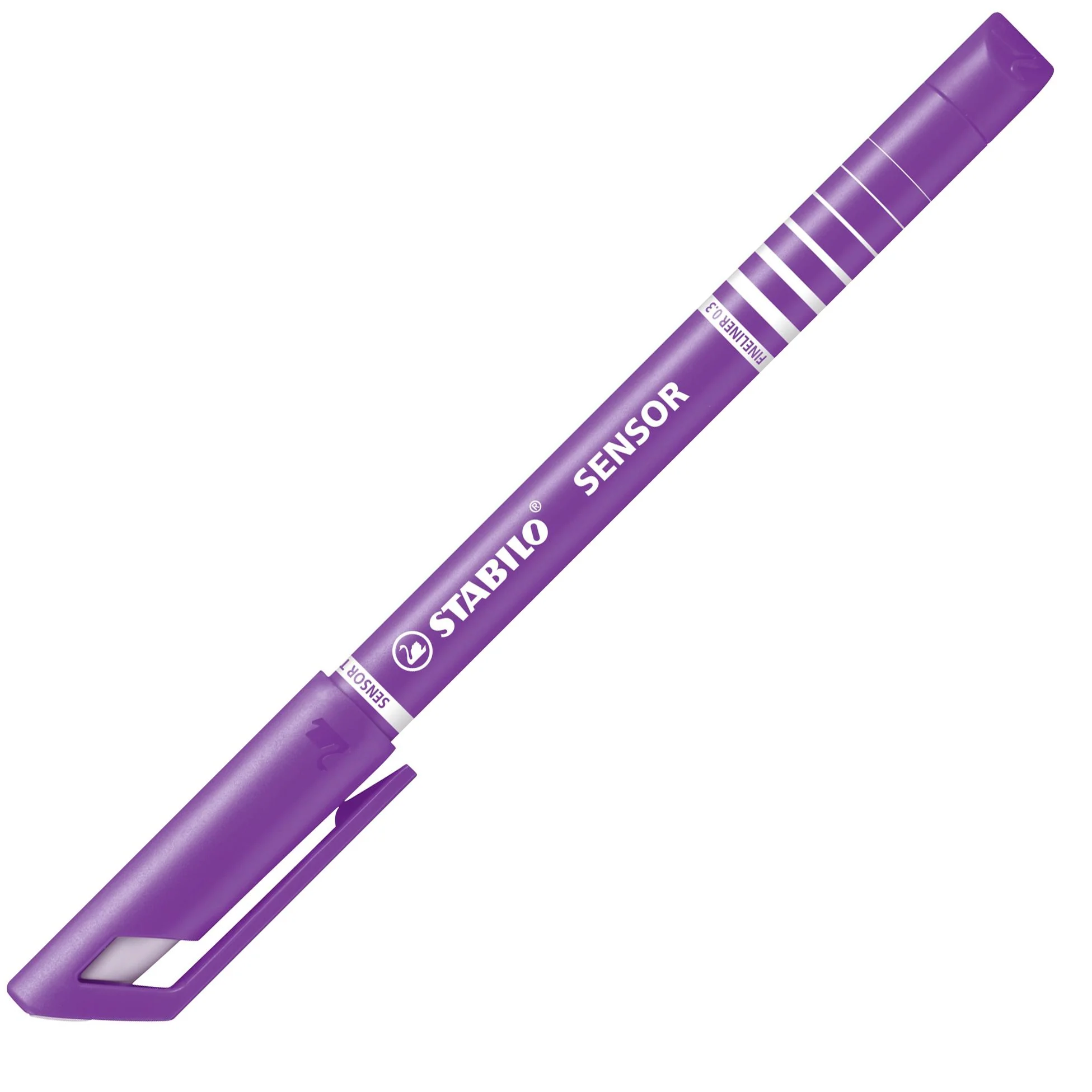 Fineliner con punta ammortizzata - STABILO SENSOR F - Tratto Fine (0,3 mm) - Lilla