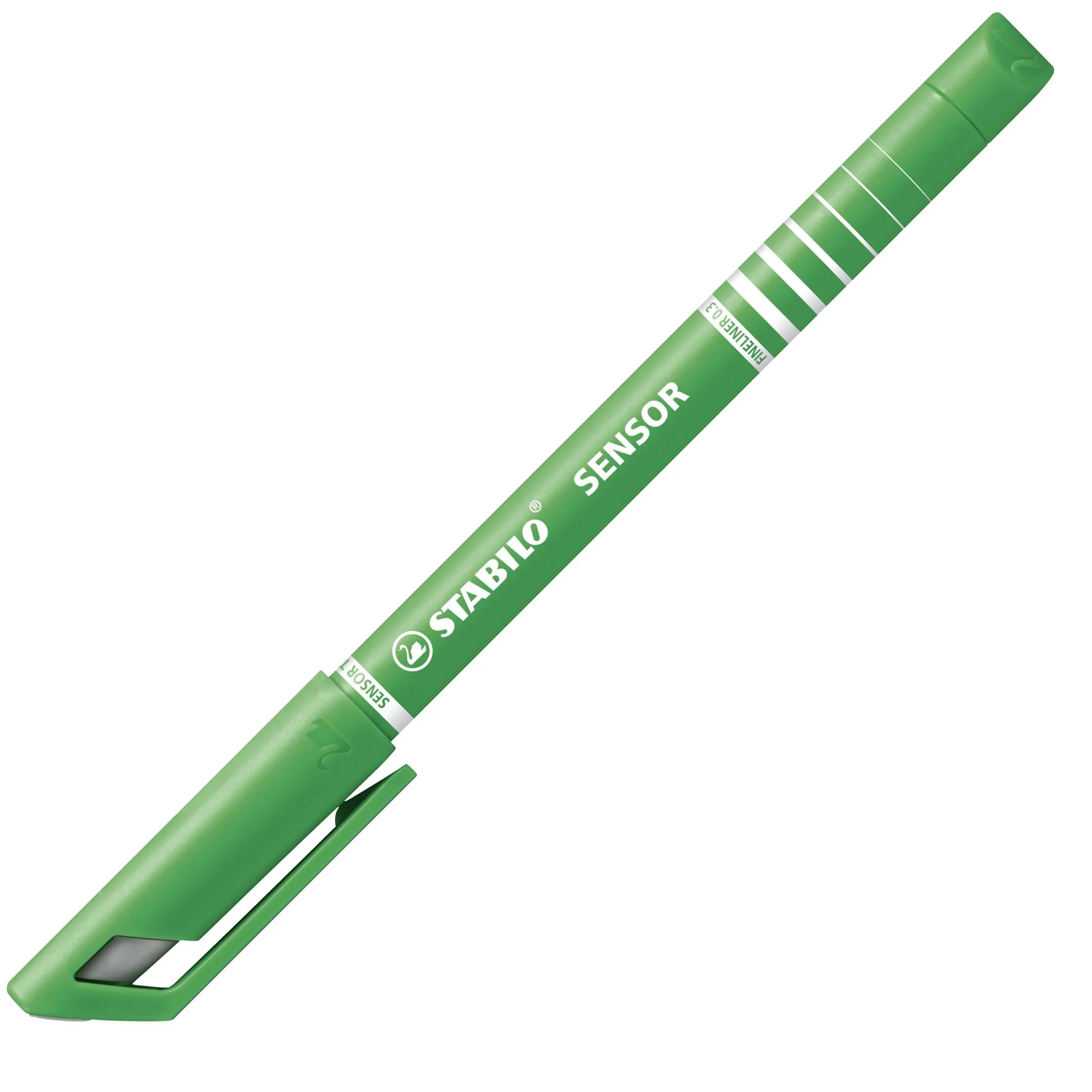 Fineliner con punta ammortizzata - STABILO SENSOR F - Tratto Fine (0,3 mm) - Verde