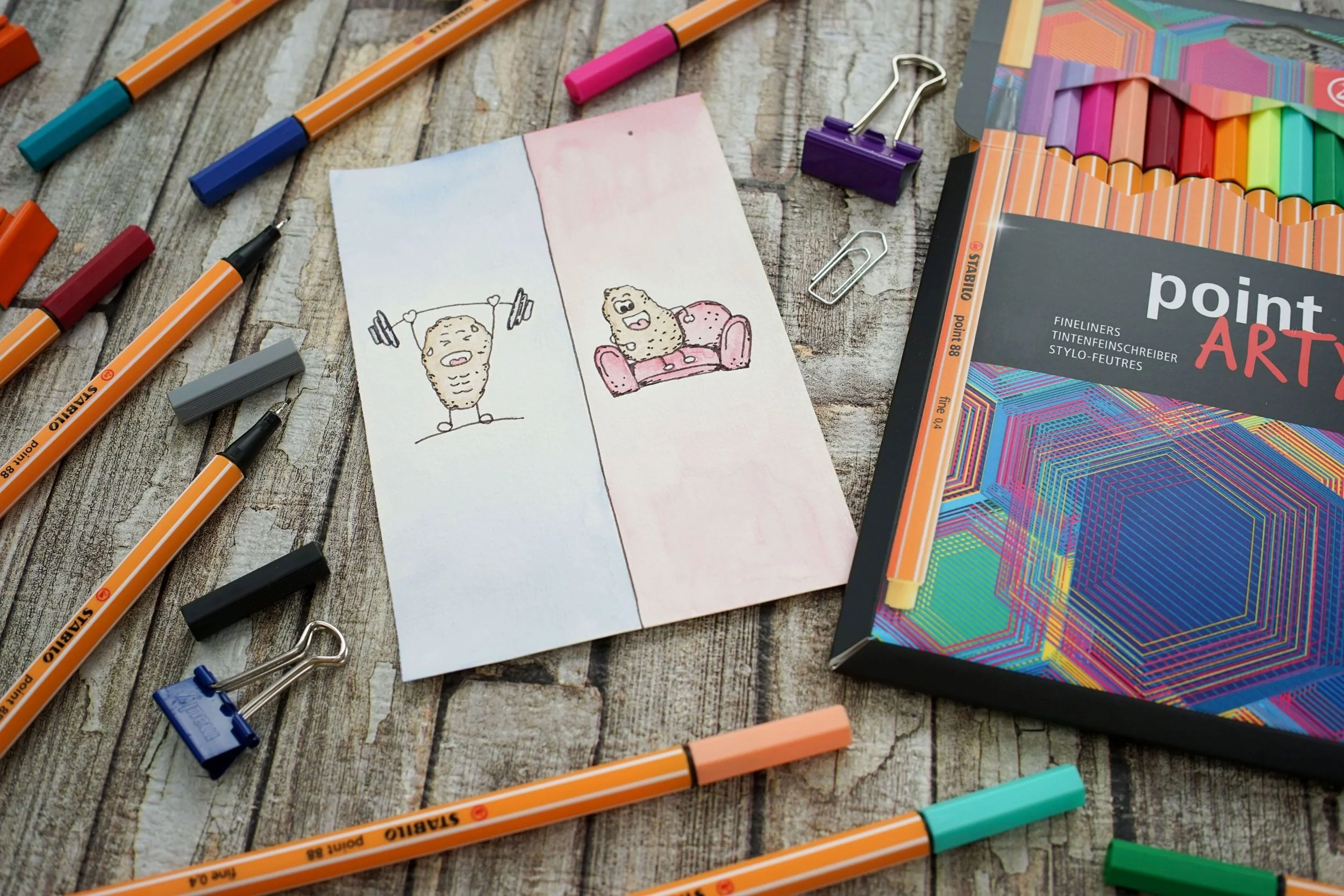 Fineliner - STABILO point 88 - ARTY - Astuccio da 18 con appendino - 18 colori assortiti - Image 5