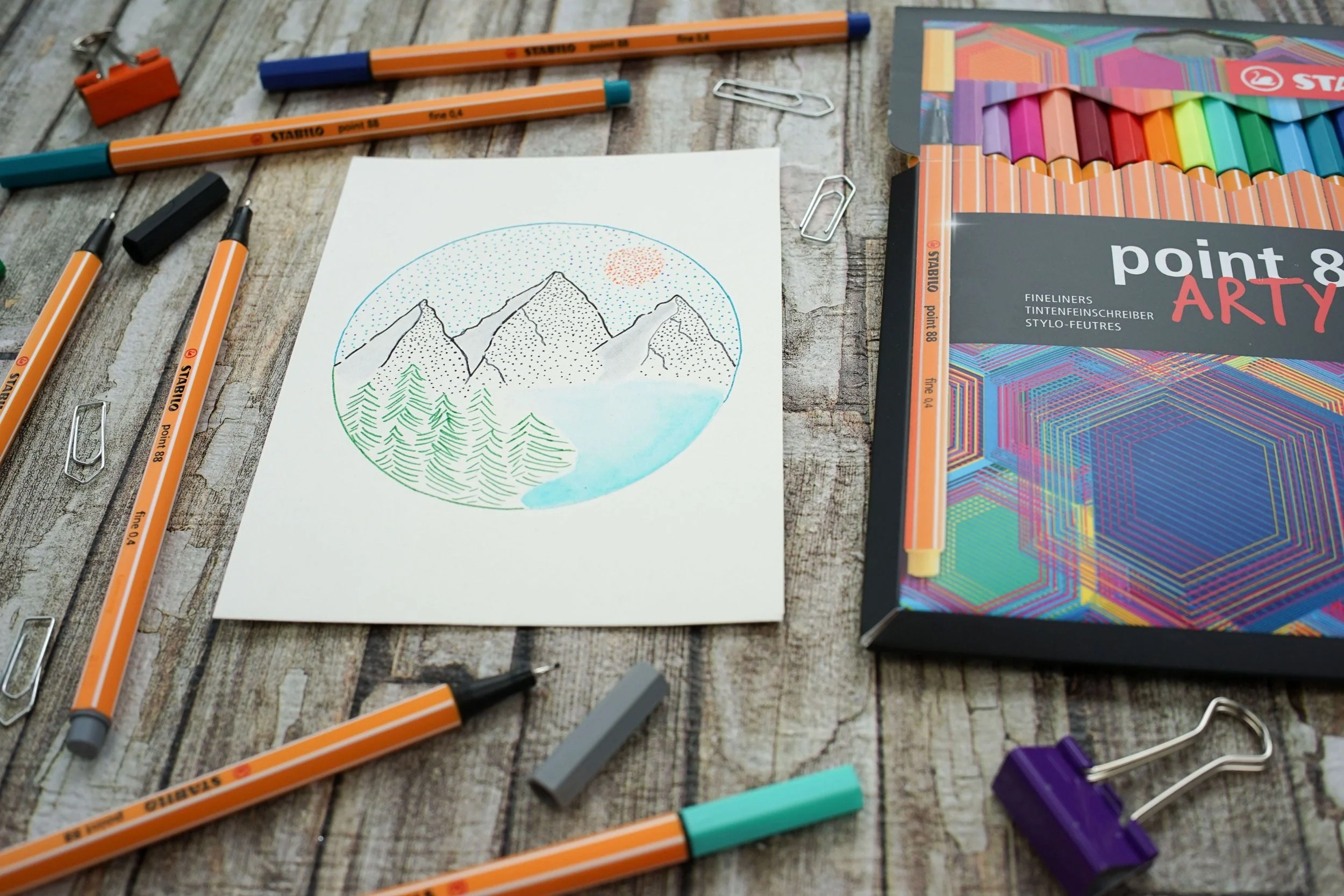 Fineliner - STABILO point 88 - ARTY - Astuccio da 18 con appendino - 18 colori assortiti - Image 7