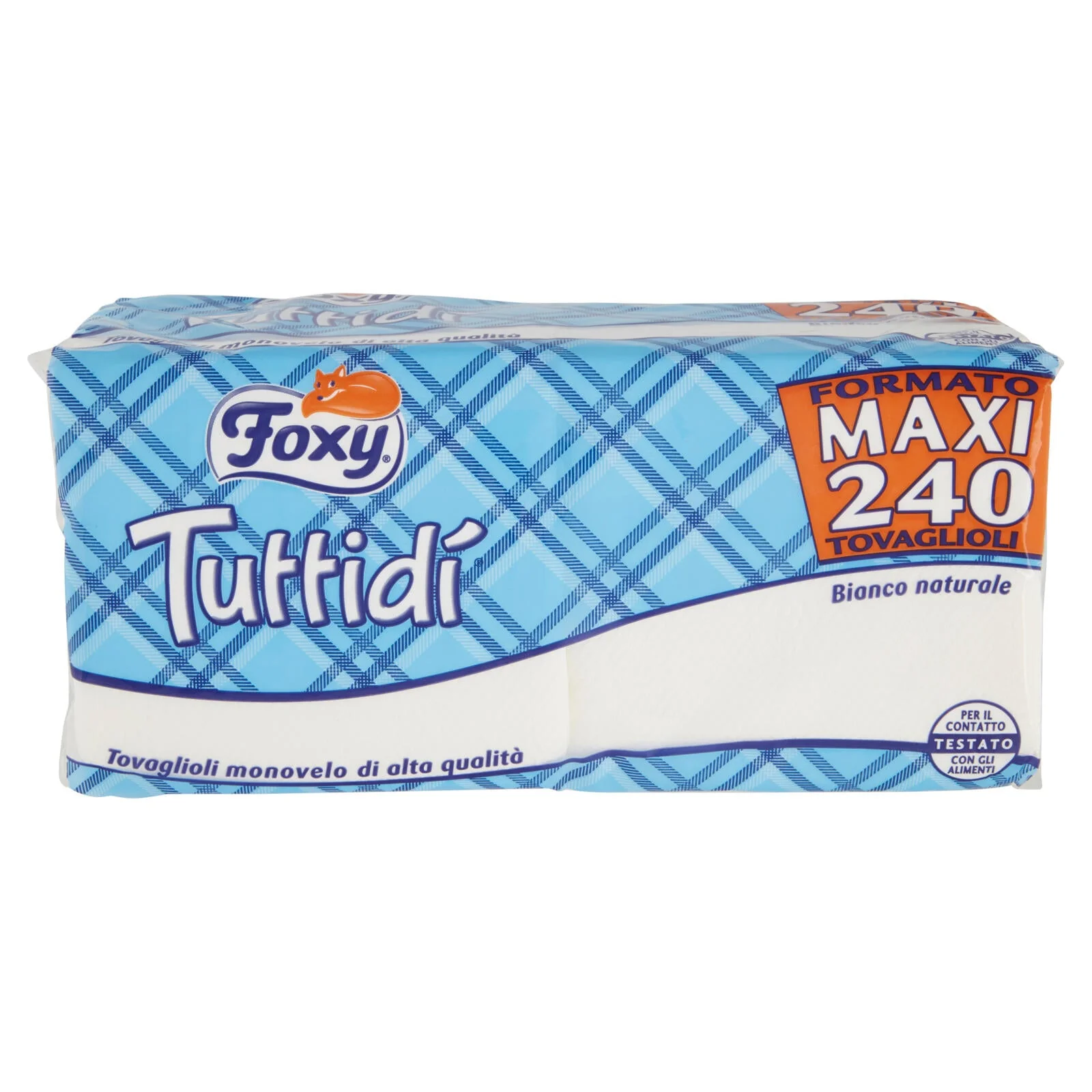 Foxy TuttiDì Maxi 240 Tovaglioli Monovelo 33x33 bianco naturale - Image 2