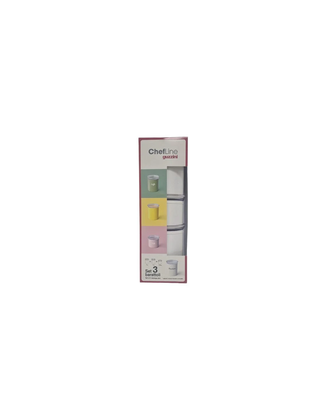 Fratelli Guzzini Spa - Chef Line Set 3 Barattoli - Bianco - Image 2