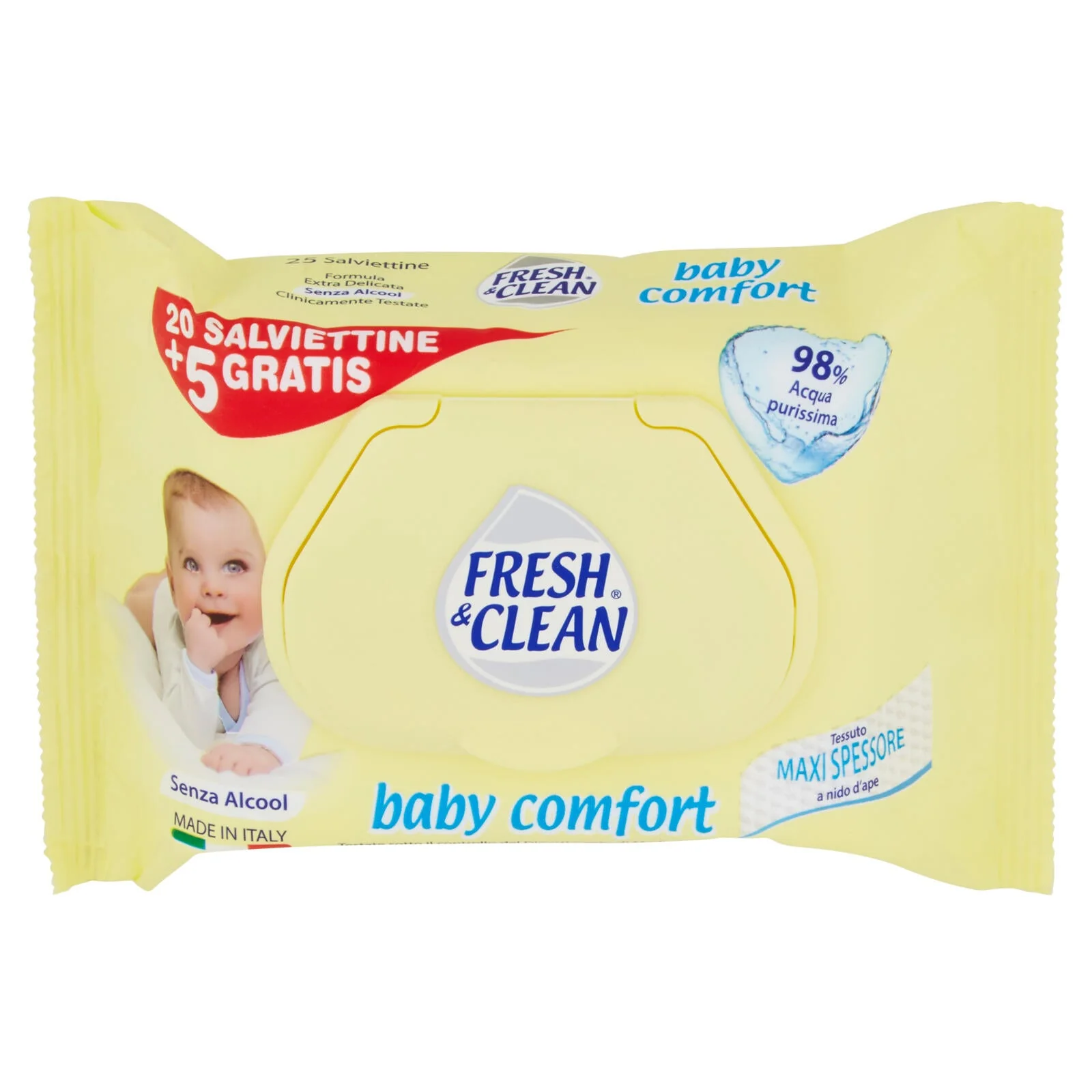 Fresh & Clean baby comfort Salviettine 25 pz - Image 3