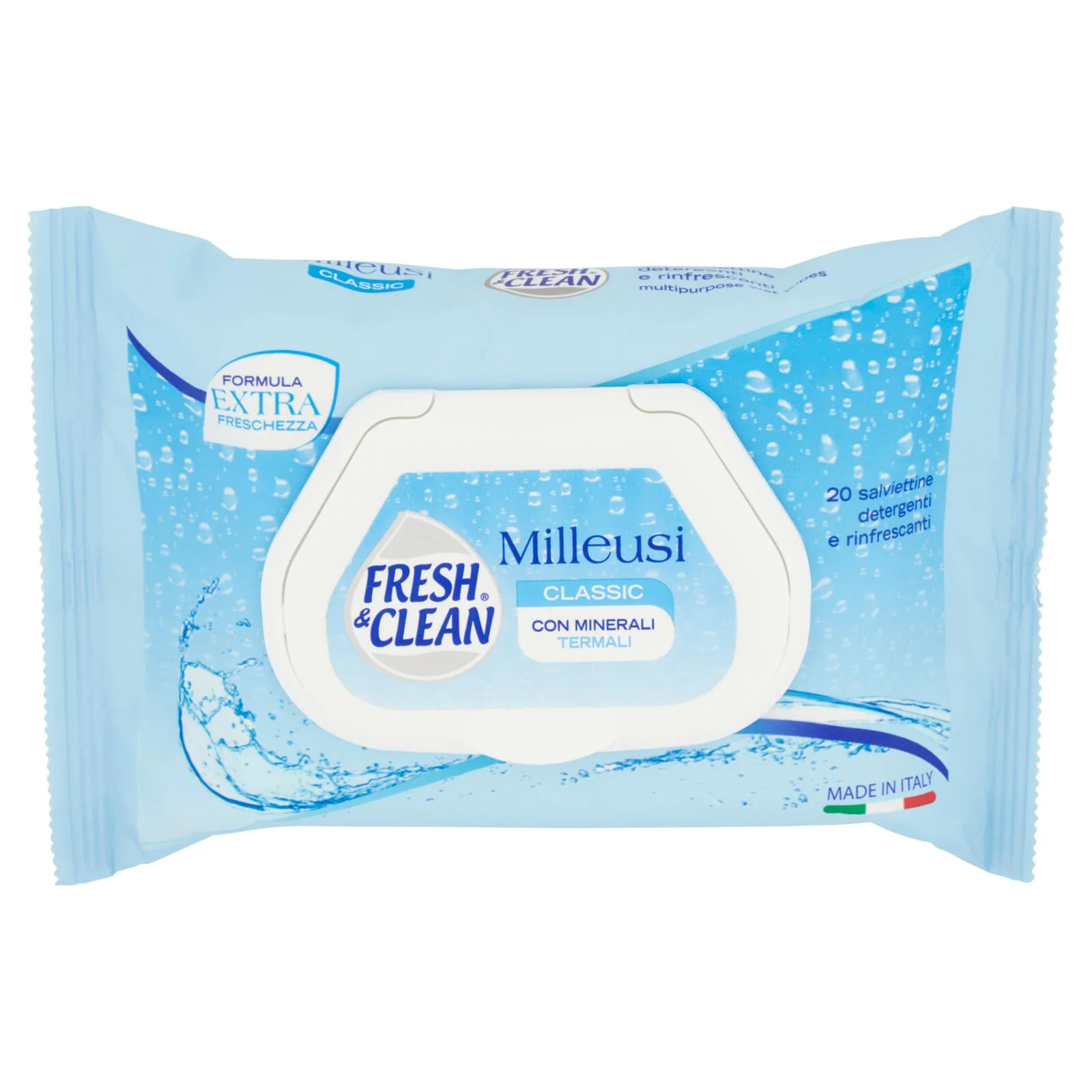Fresh & Clean Milleusi Classic salviettine detergenti e rinfrescanti 20 pz - Image 2