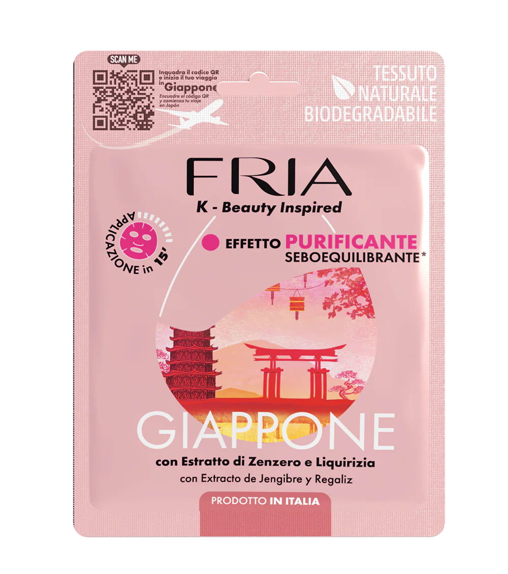 Fria Maschere Viso Monofase Giappone Effetto Purificante Seboequilibrante