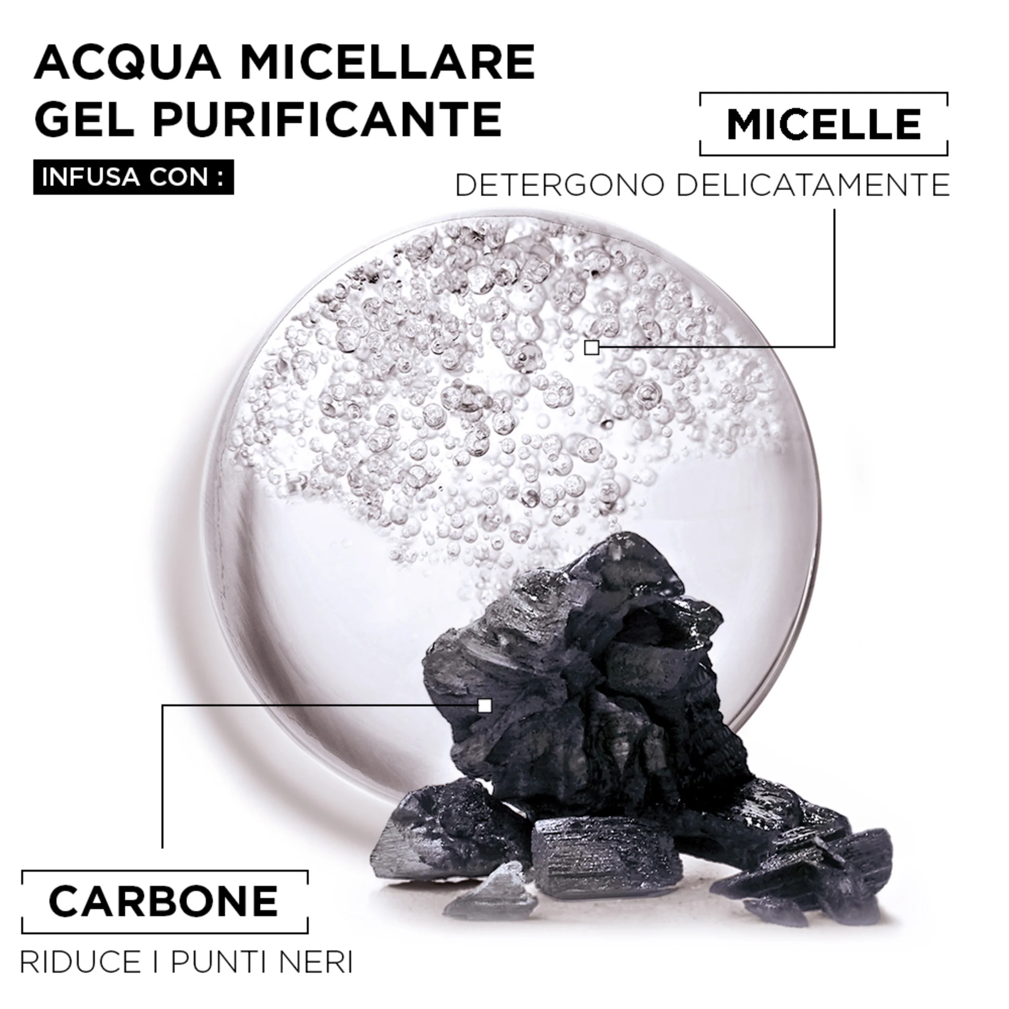 Garnier SkinActive Acqua Micellare Gel Purificante con carbone, 400ml - Image 2