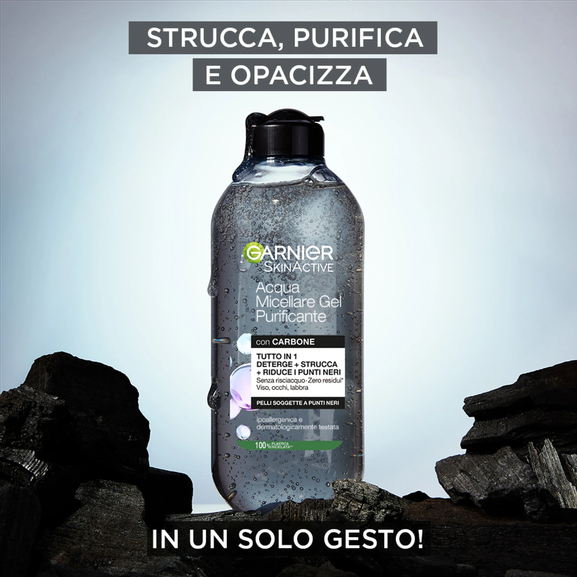 Garnier SkinActive Acqua Micellare Gel Purificante con carbone, 400ml - Image 4
