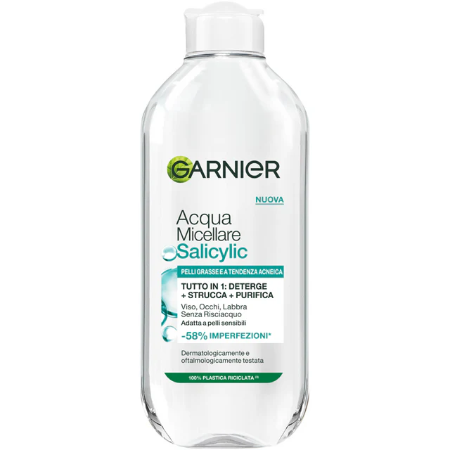 Garnier Acqua Micellare Salicylic, 400ml. Pelli grasse e a tendenza acneica