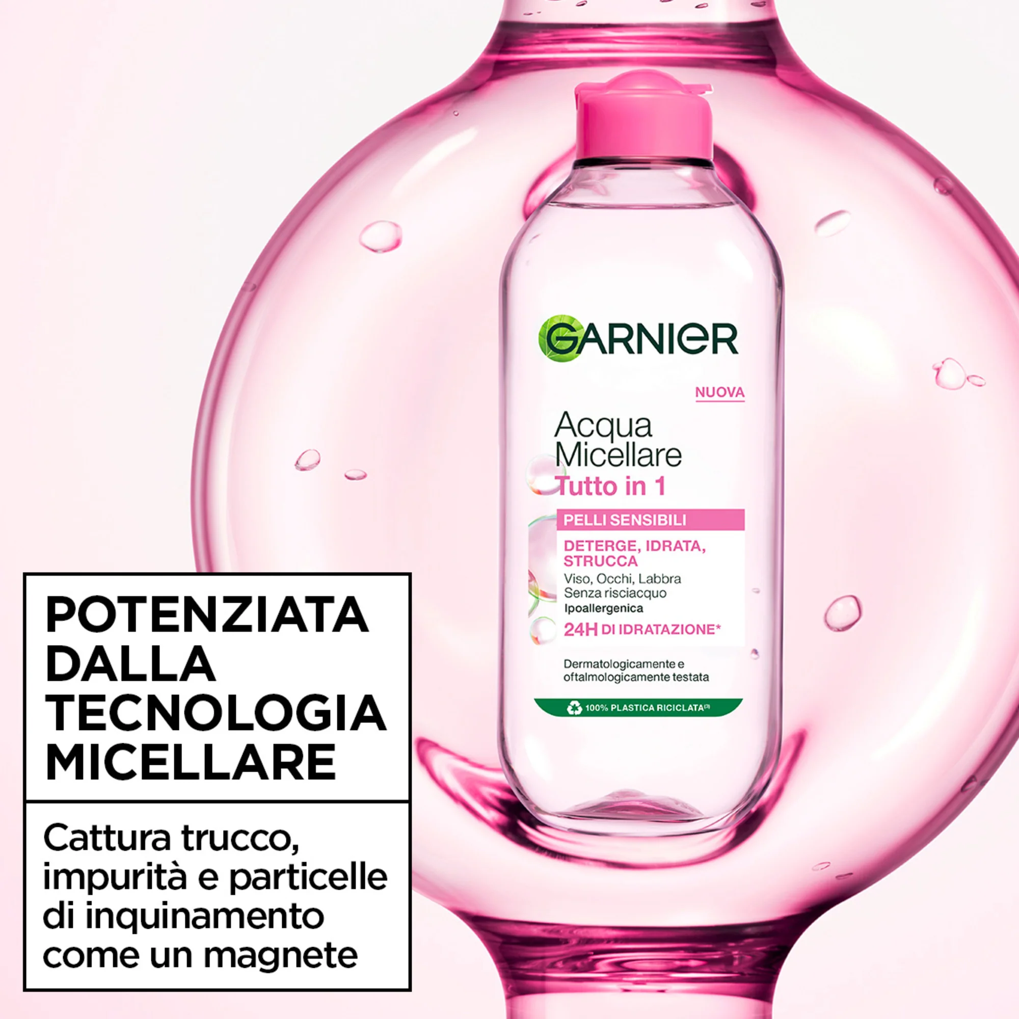 Garnier SkinActive, Acqua Micellare Tutto in 1, Pelli sensibili, Maxi formato, 400 ml - Image 5