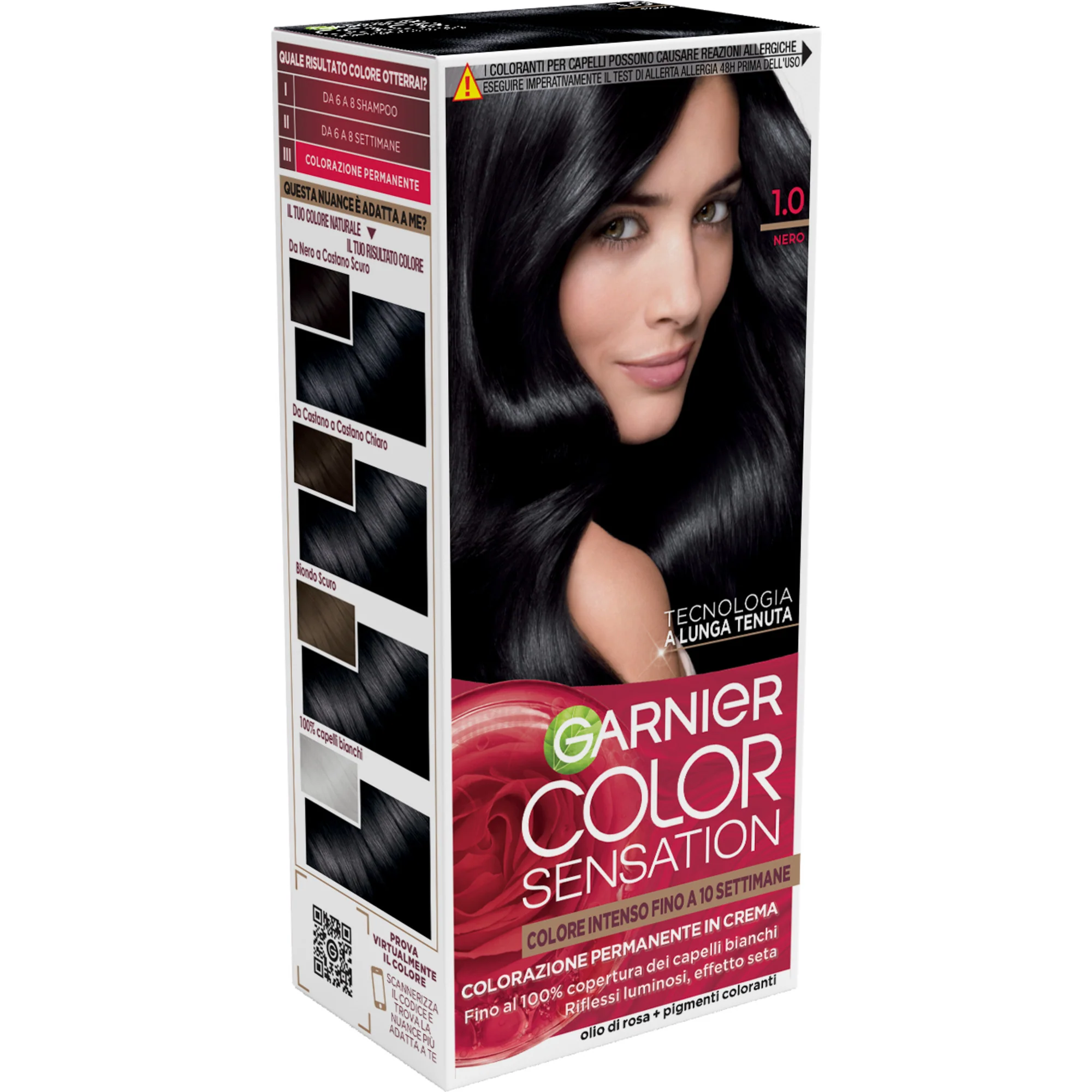 Garnier Color Sensation Colorazione permanente 1.0 Nero, - Image 3