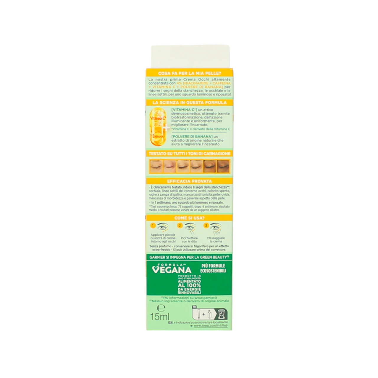 Garnier Skinactive Vitamina C Contorno Occhi illuminante, 15ml - Image 2