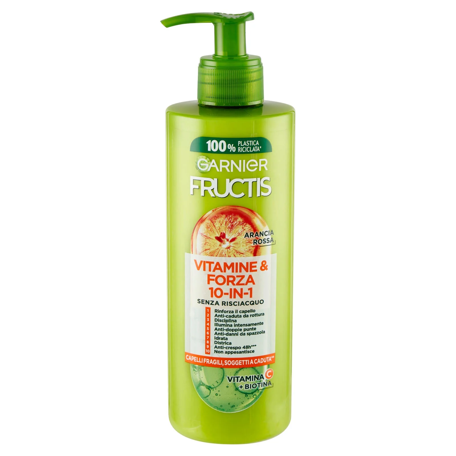 Garnier Fructis Forti & Brillanti, Trattamento 10-in-1 senza risciacquo, 400 ml - Image 2