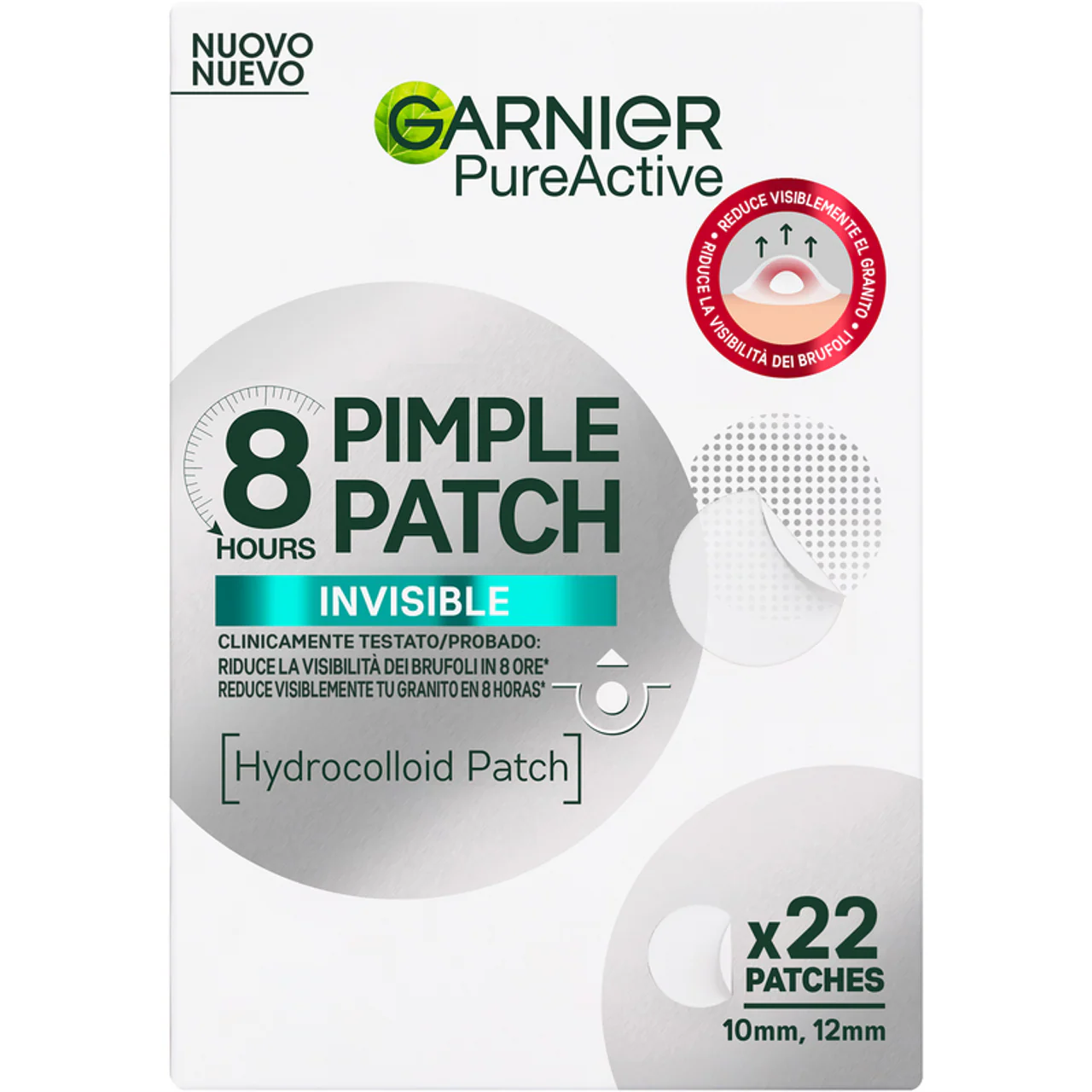 Pimple Patch 8 ore Invisibili 22 Pezzi Garnier Pure Active - Image 3