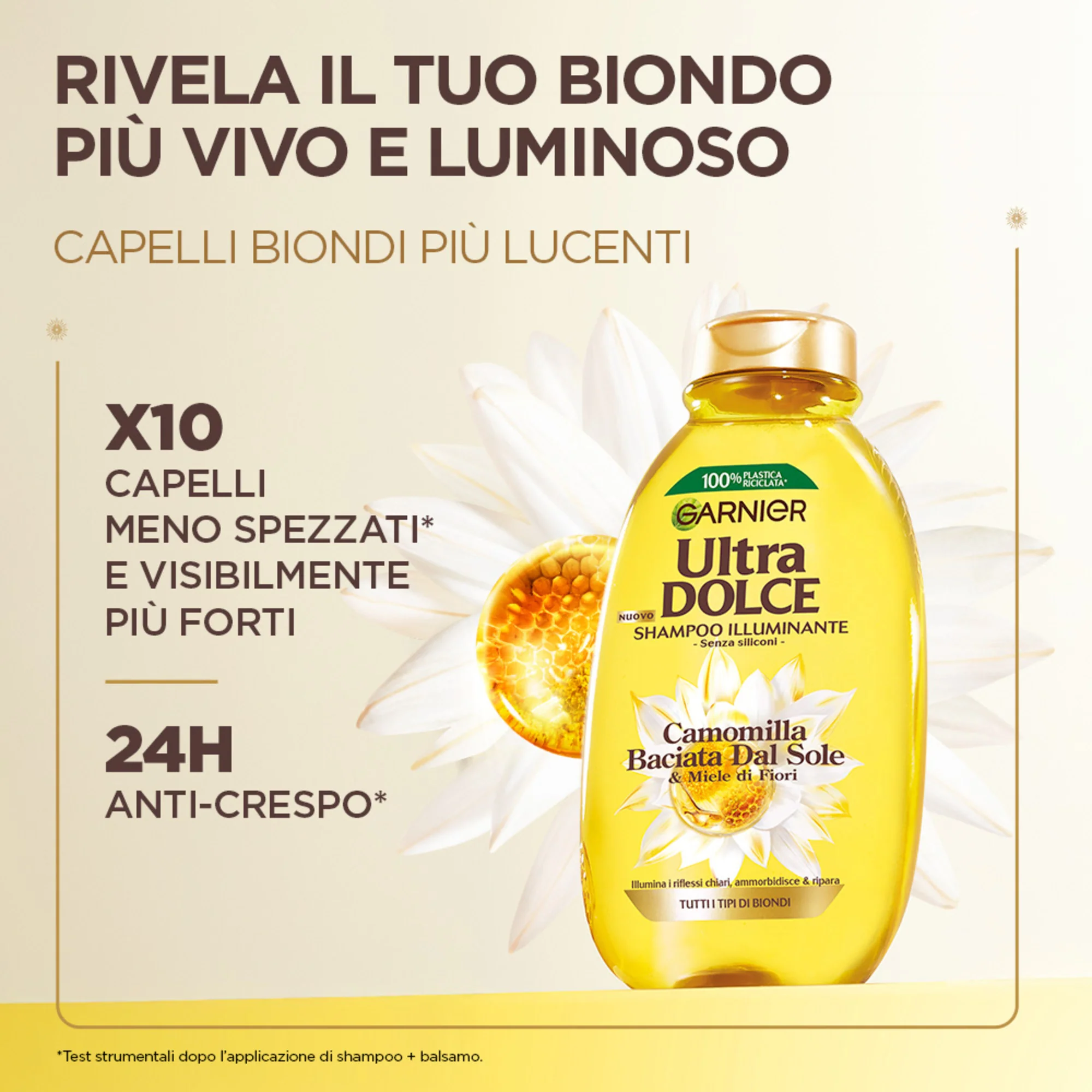 Garnier Ultra Dolce Camomilla & Miele di Fiori Shampoo Illuminante 250ml - Image 2