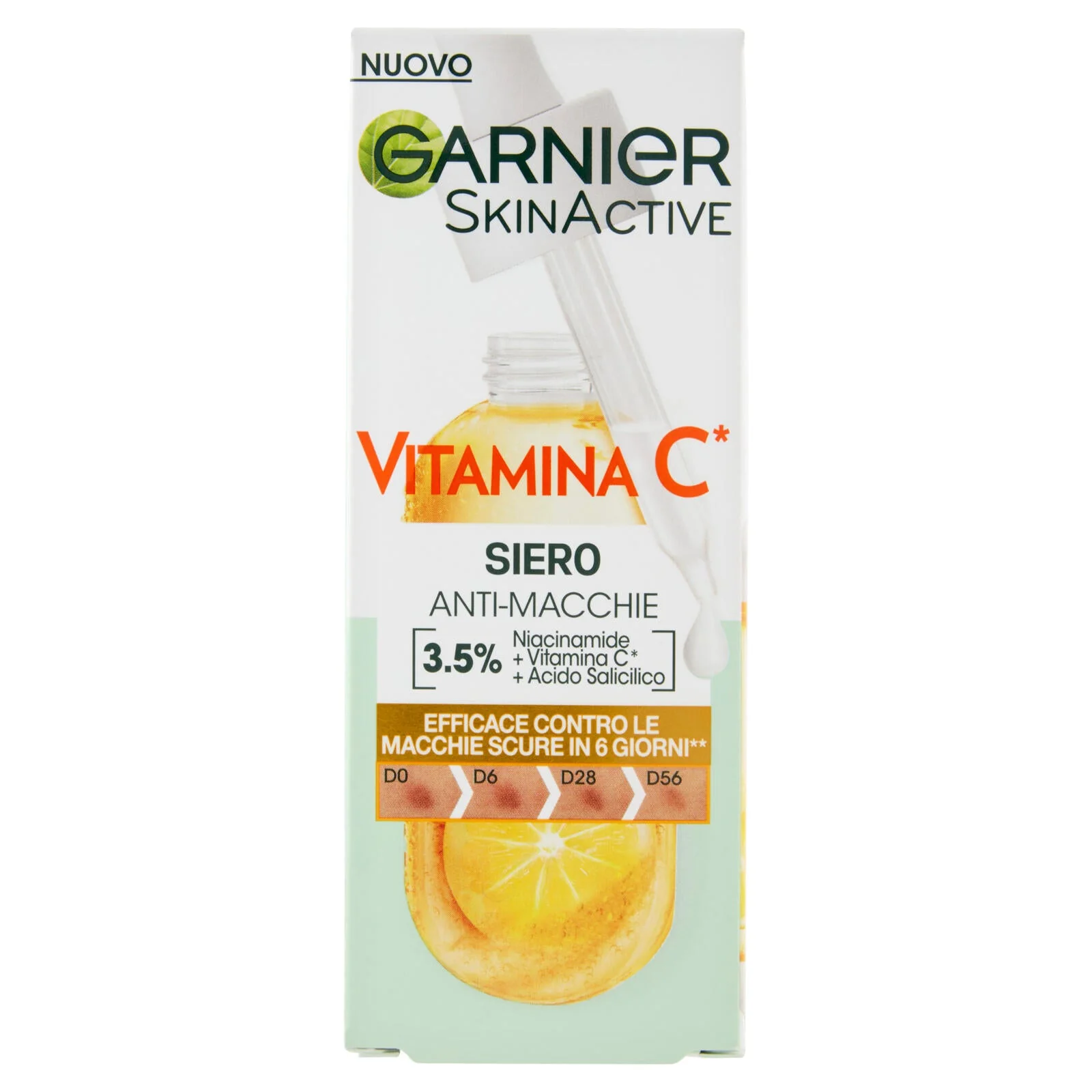 Garnier Siero Vitamina C* Anti-Macchie, Illuminante, Arricchito con Vitamina C*, Niacinamide e Acido Salicilico, 30ml - Image 2
